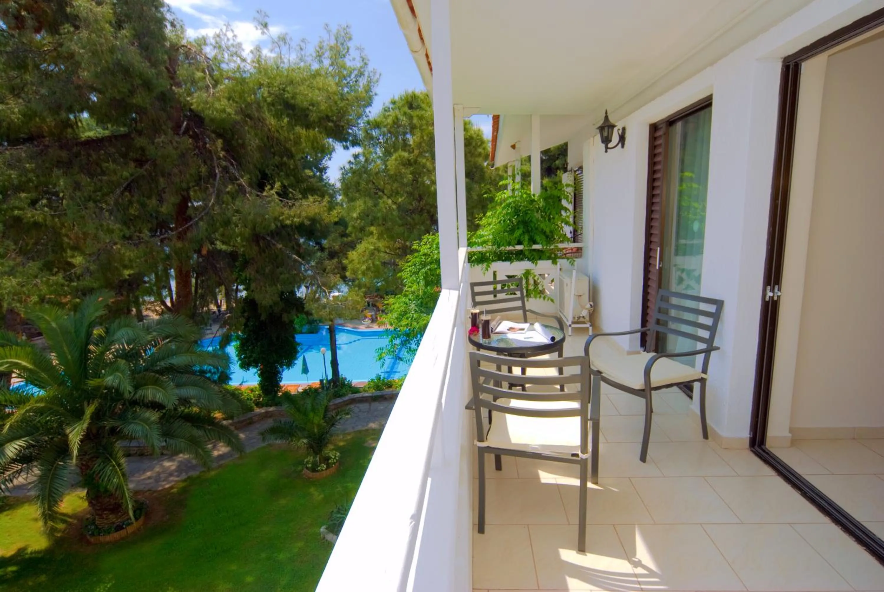 Balcony/Terrace in Porfi Beach Hotel