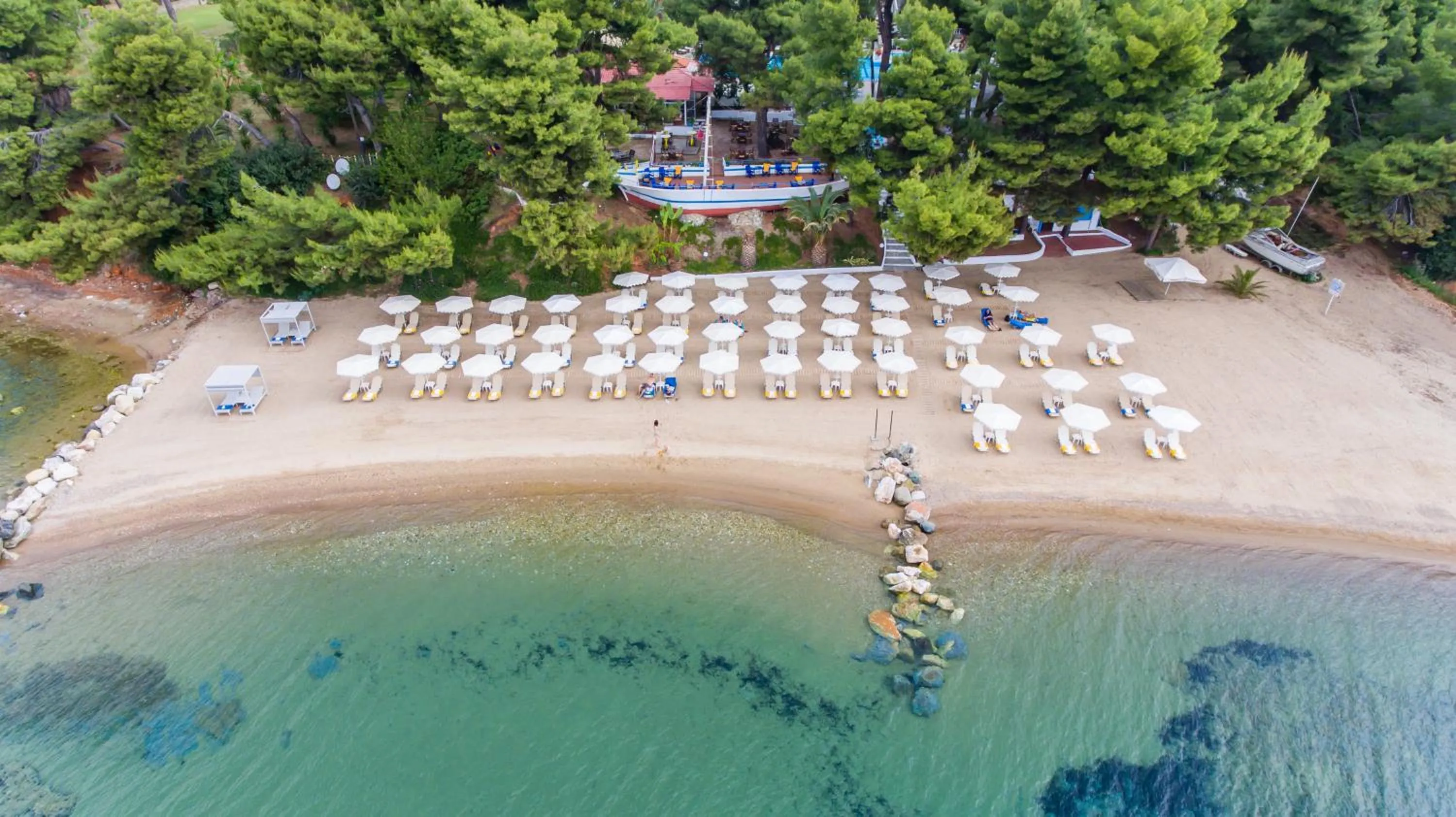 Beach in Porfi Beach Hotel
