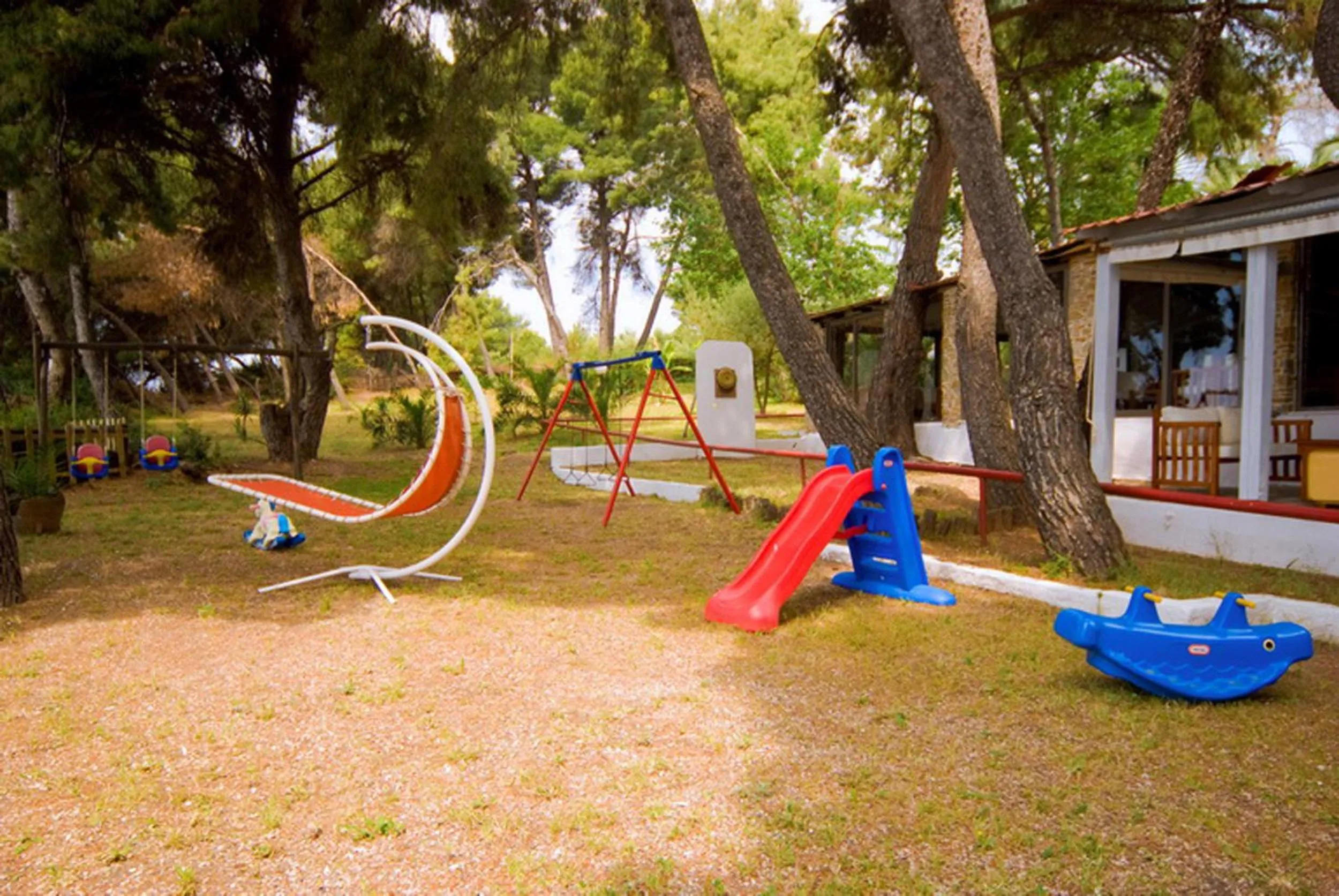 Children play ground in Porfi Beach Hotel