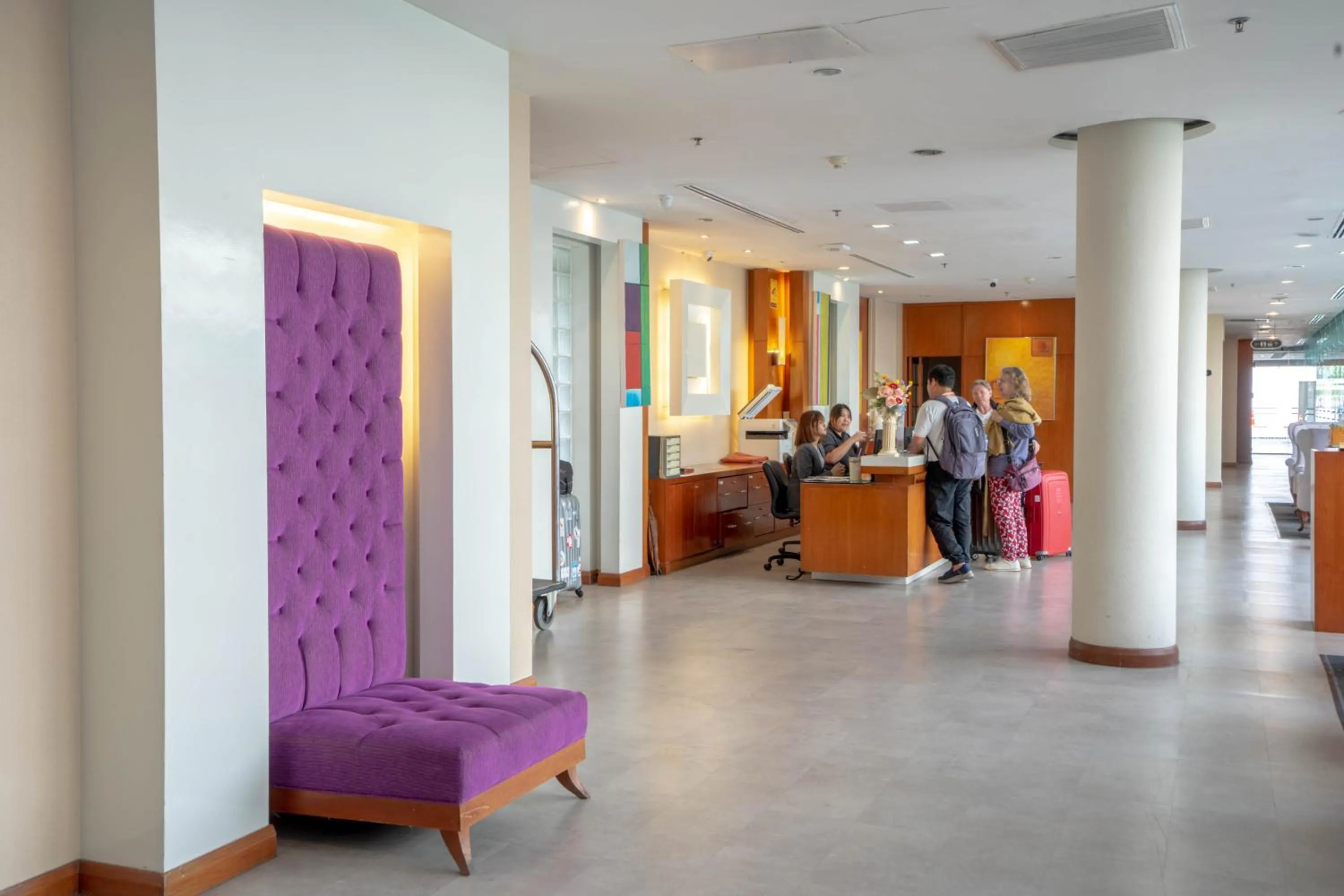 Lobby or reception in AT EASE saladaeng by AETAS