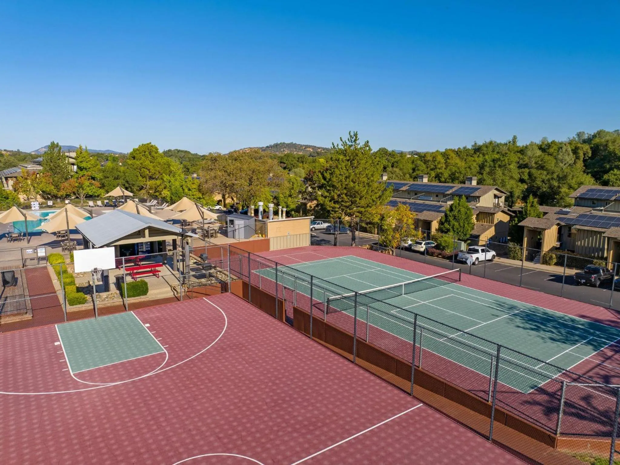 Inner courtyard view in WorldMark Angels Camp