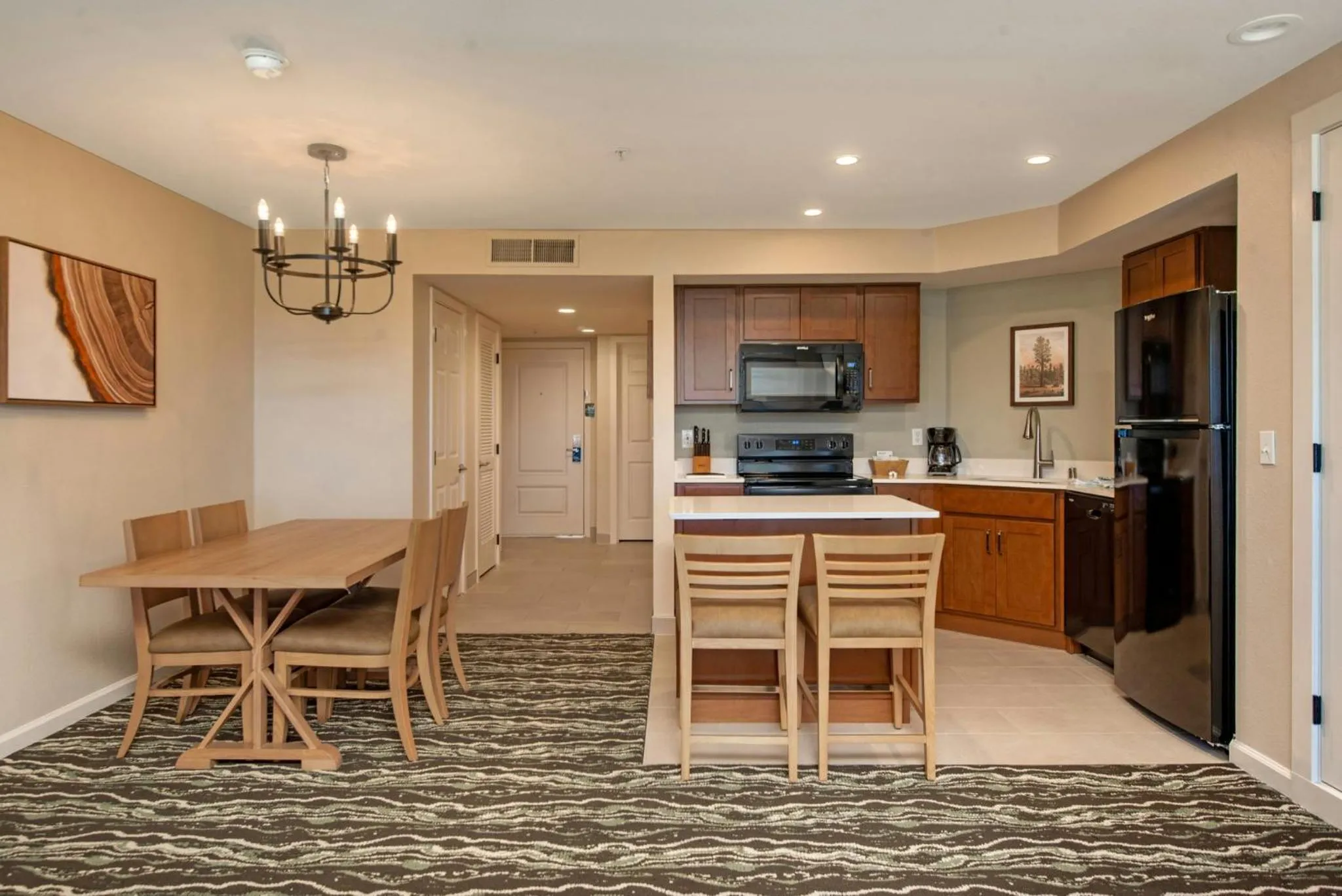 Communal kitchen in WorldMark Angels Camp