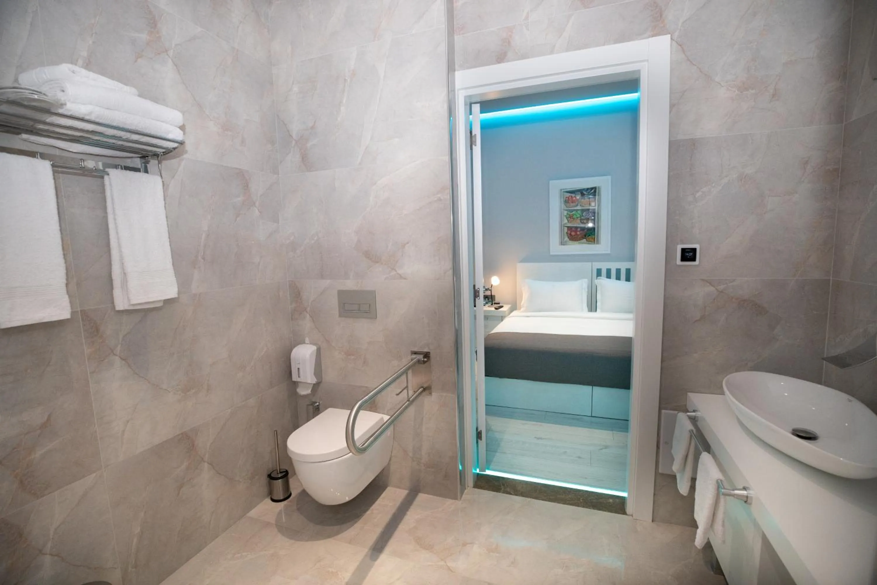 Bathroom in Metro Hotel Tirana