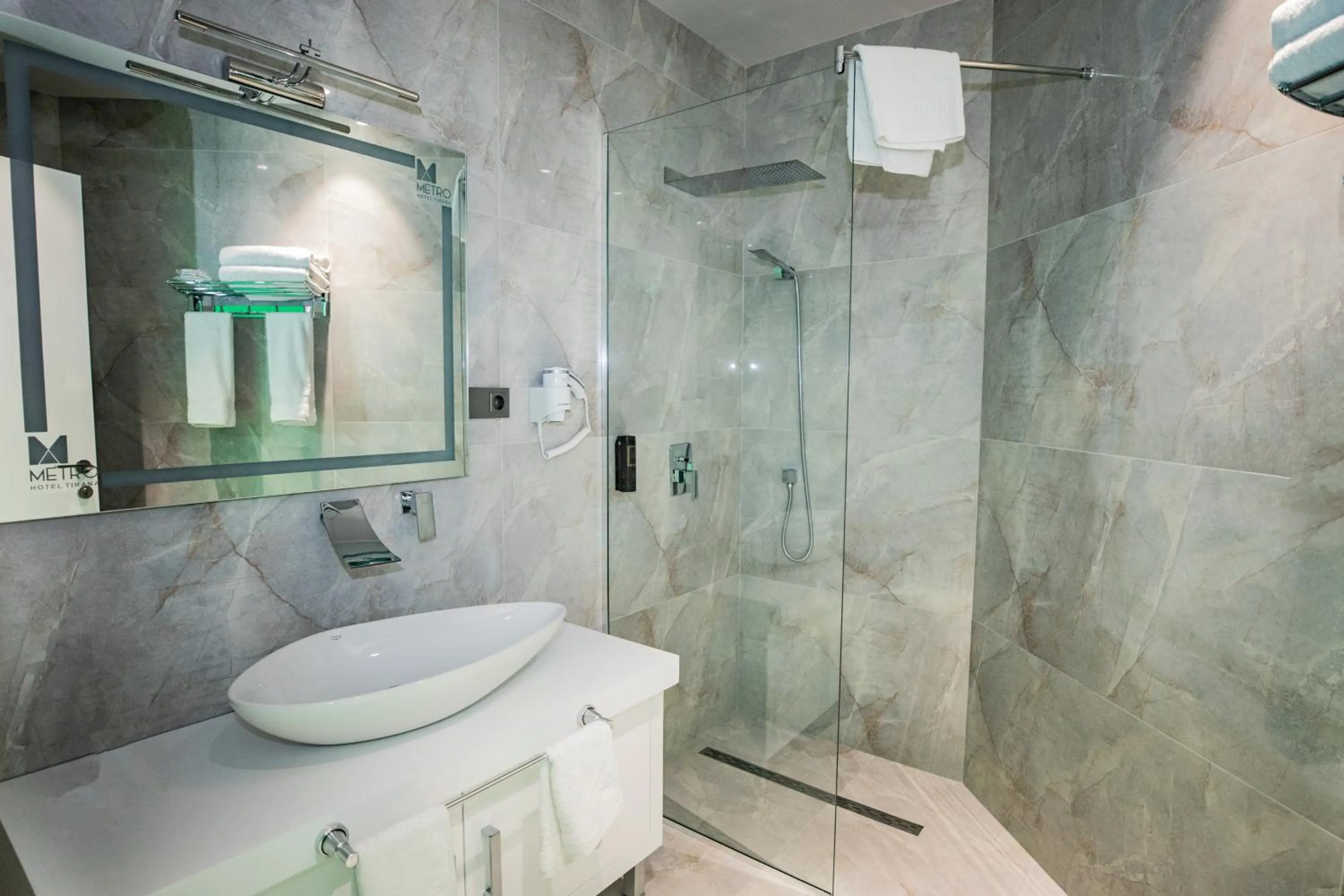 Bathroom in Metro Hotel Tirana