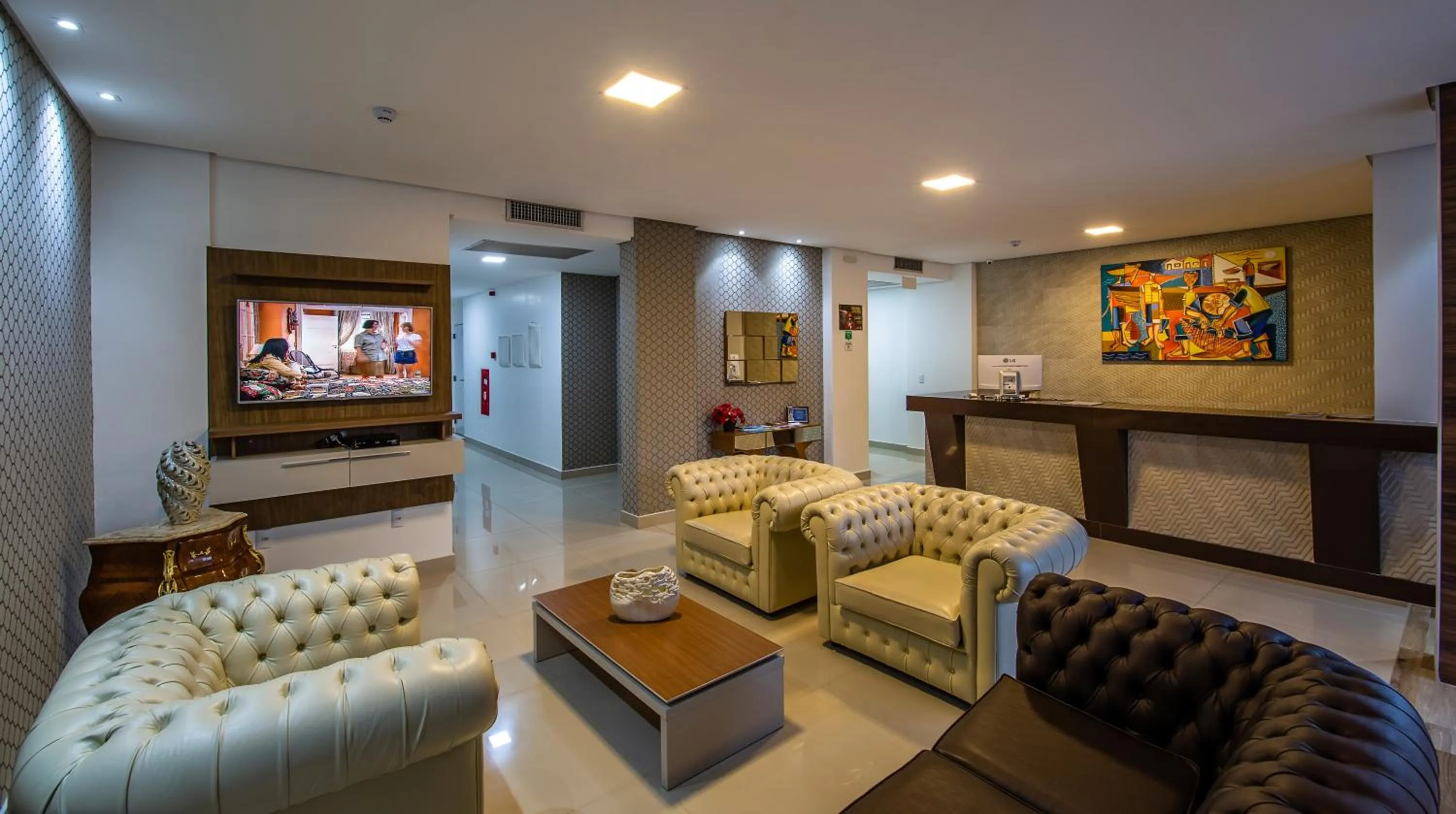 Lobby or reception in Tambau Beach Hotel