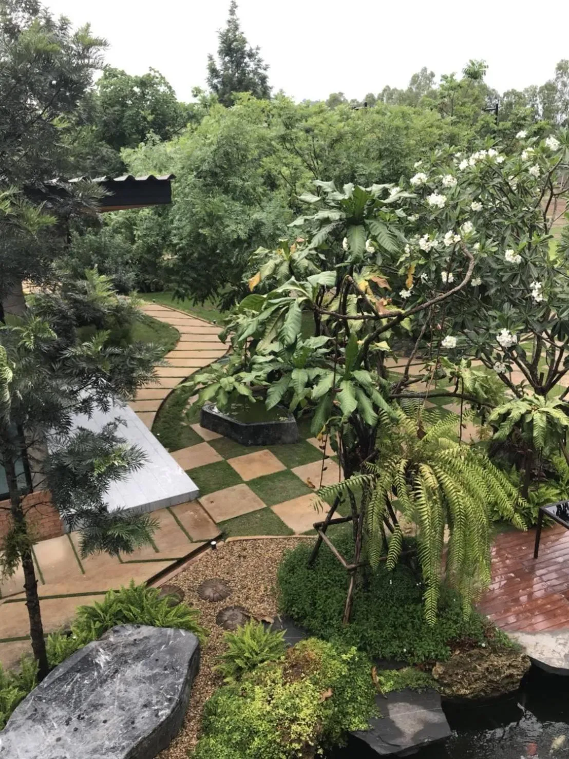 Garden in The Forest for rest resort Khao Yai