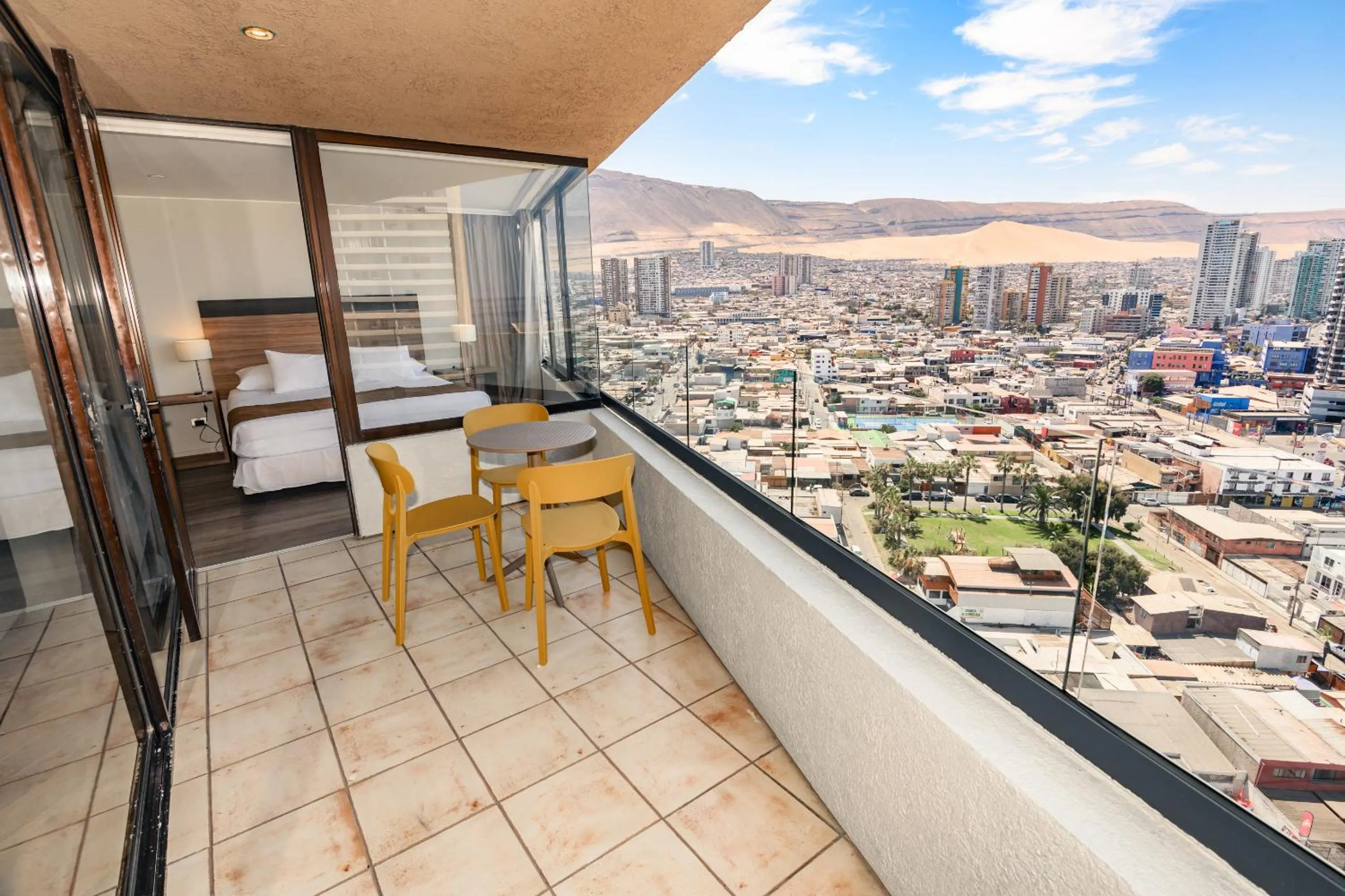 Balcony/Terrace in Studio 56 Apart Hotel by Terrado Iquique