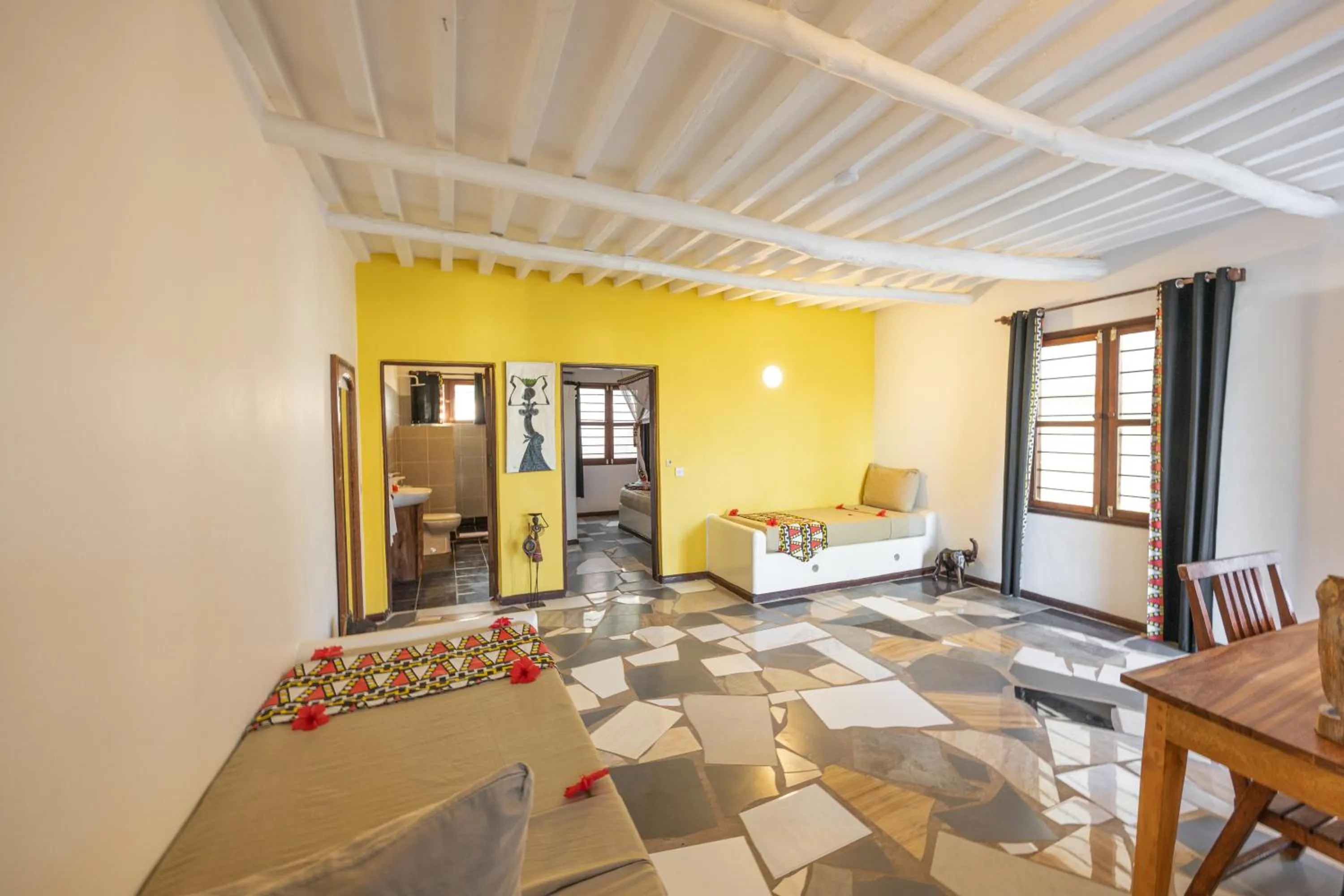 Bed in Paradise Beach Resort & Spa