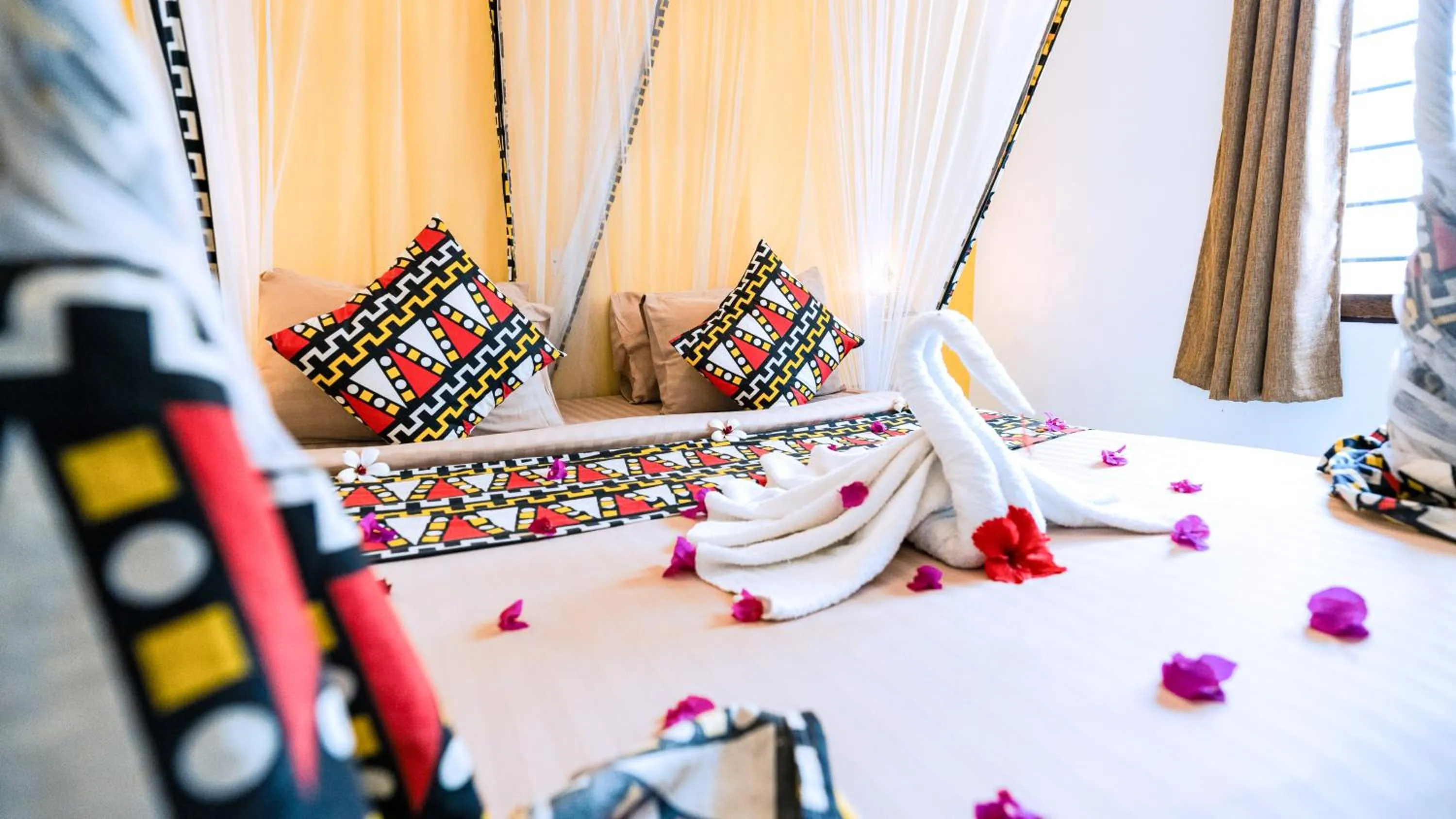 Bed in Paradise Beach Resort & Spa