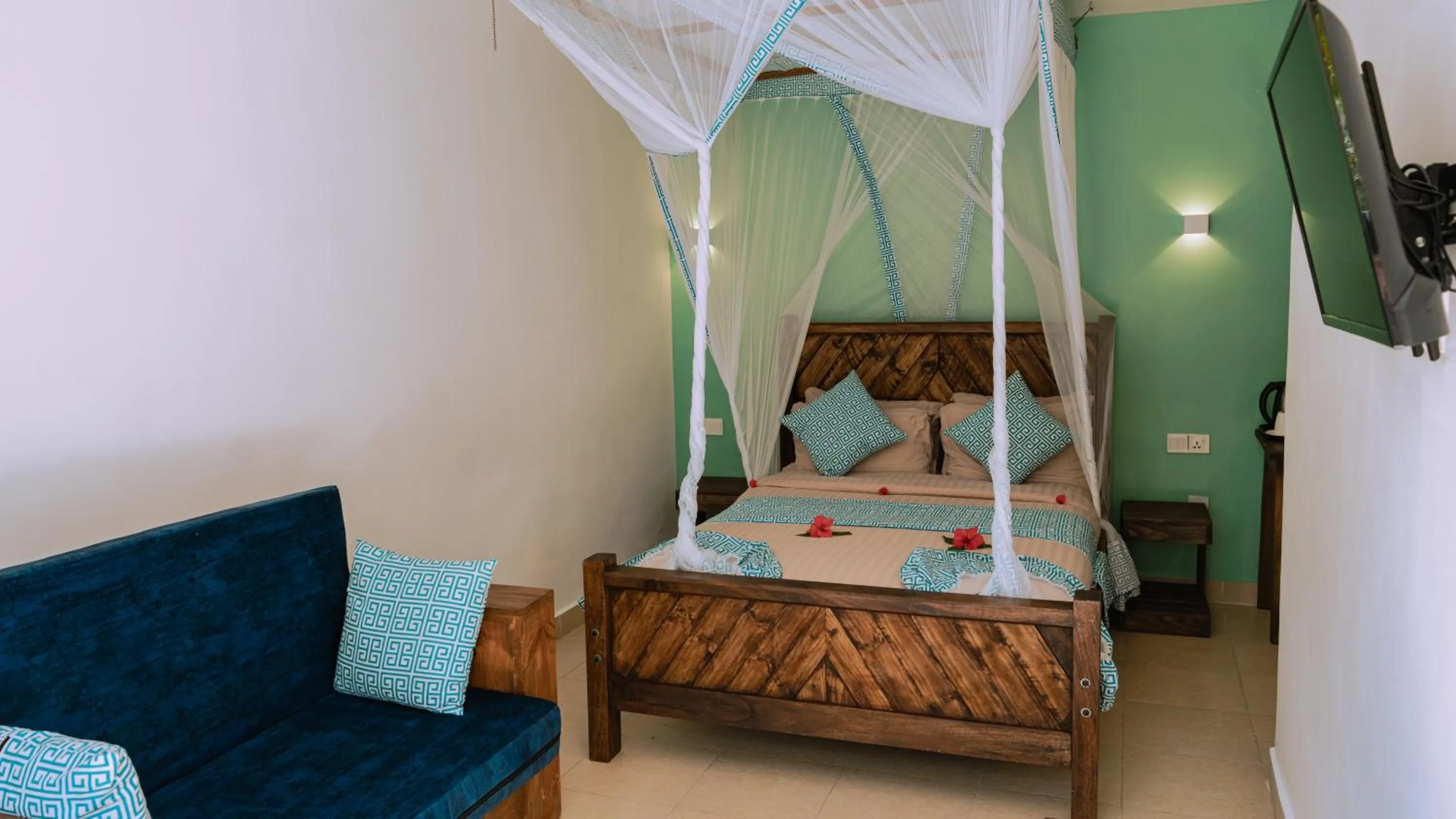 Bed in Paradise Beach Resort & Spa