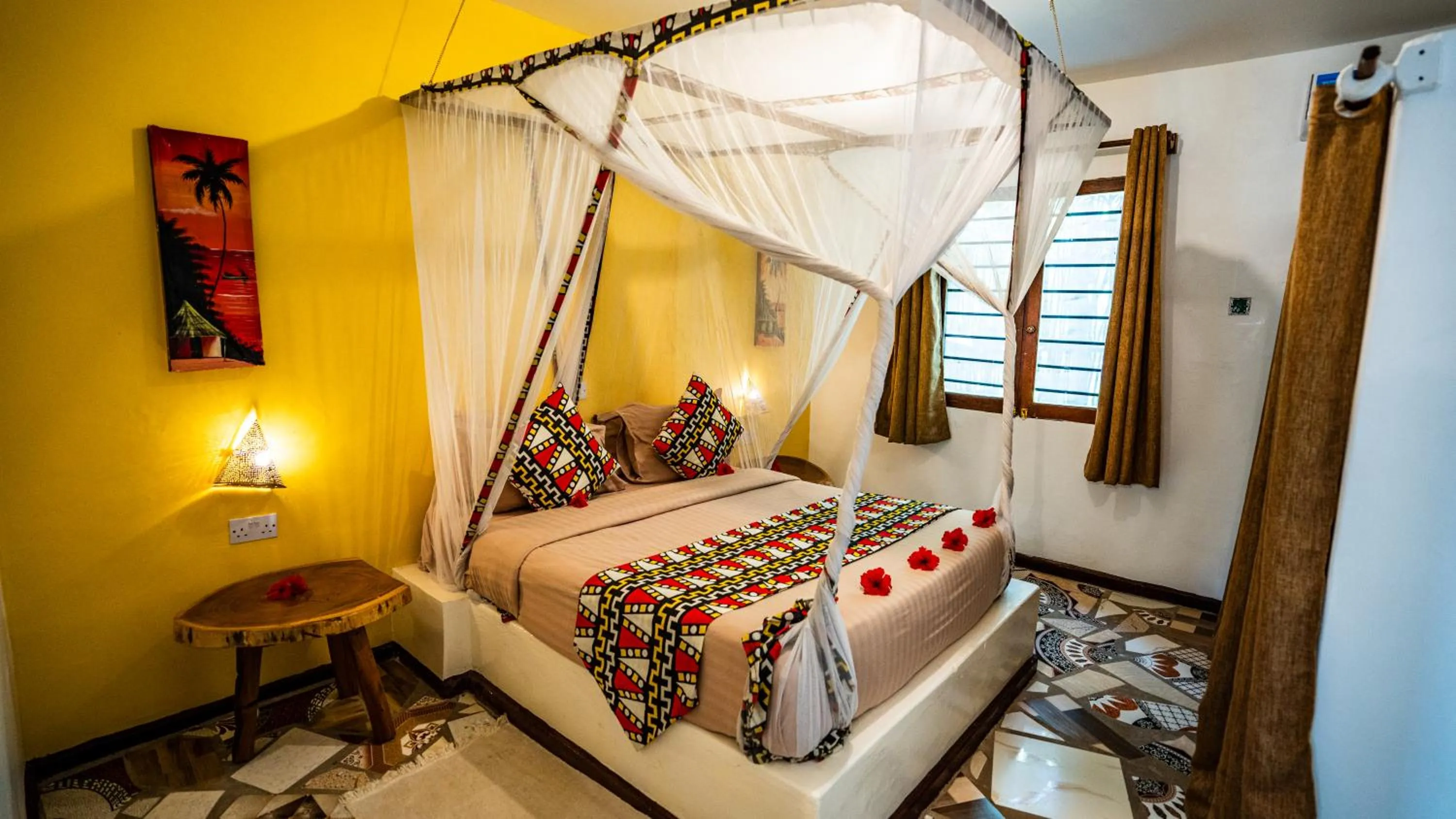 Bed in Paradise Beach Resort & Spa