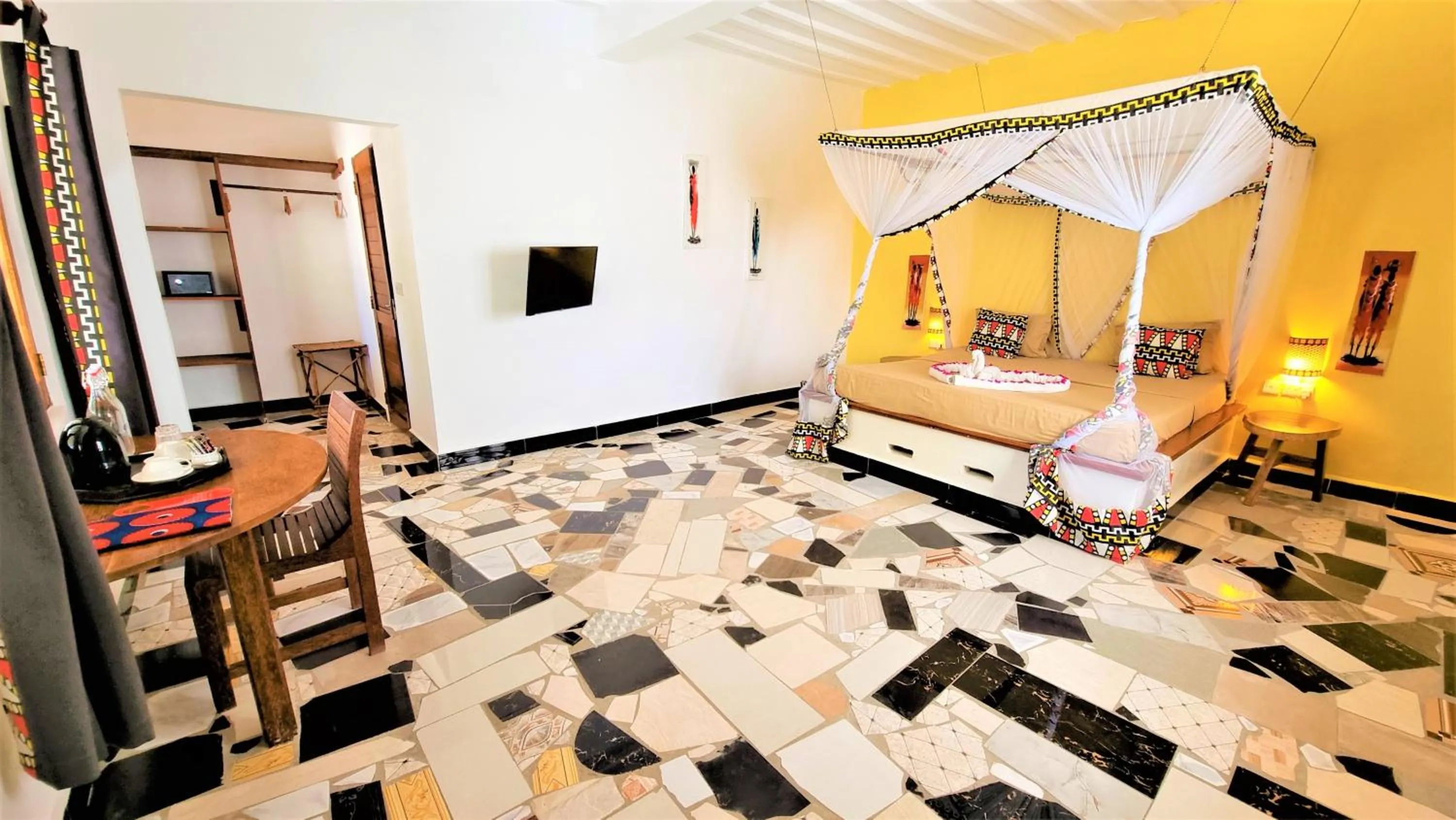 Bed in Paradise Beach Resort & Spa