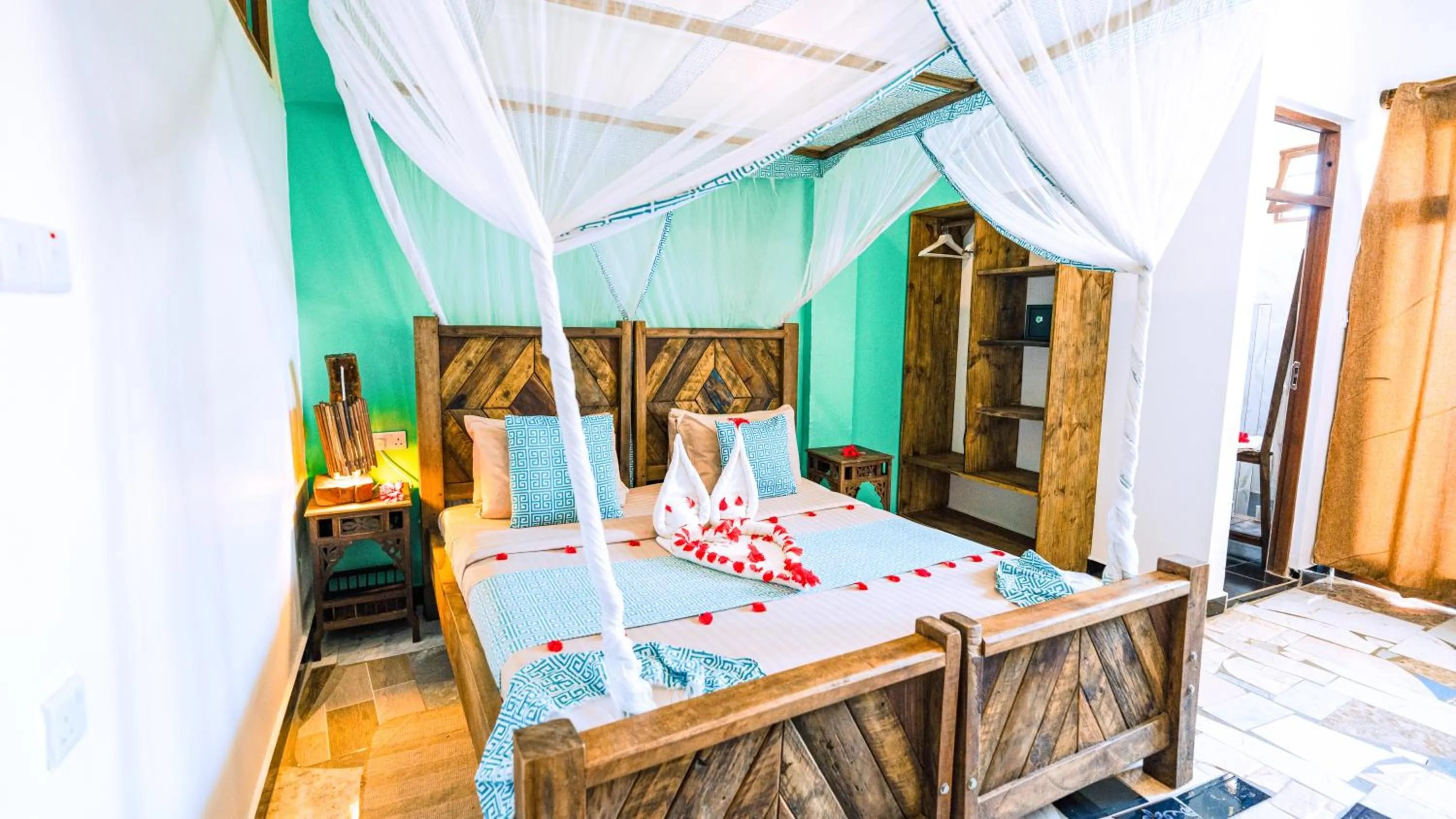 Bed in Paradise Beach Resort & Spa