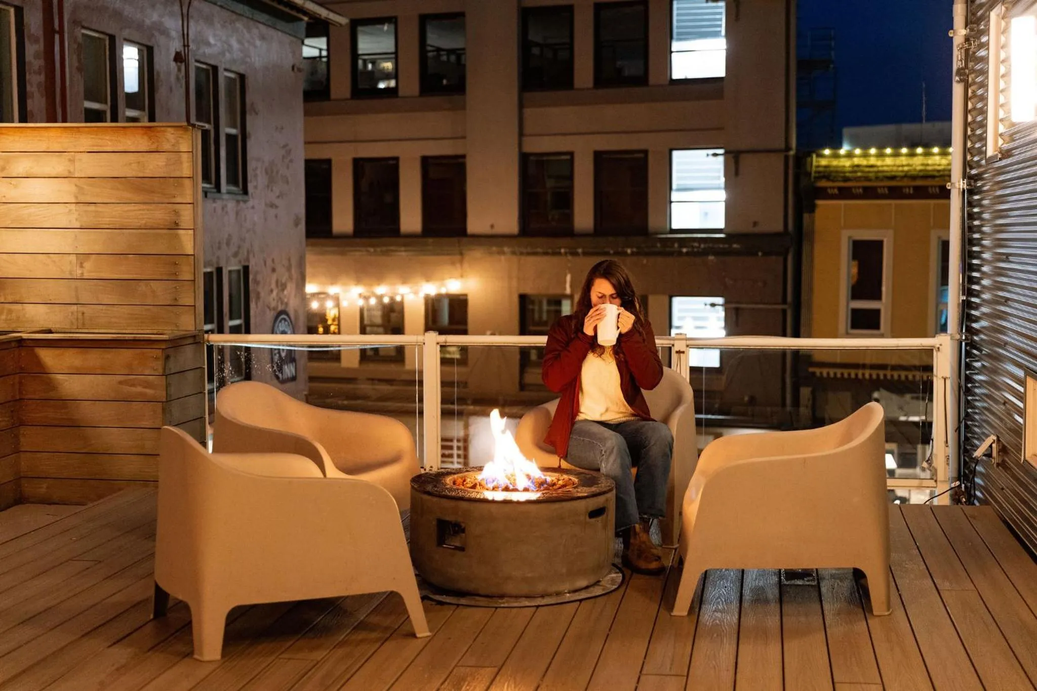Patio in Silverbow Inn