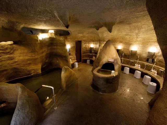 Hot Spring Bath in Toya Kanko Hotel