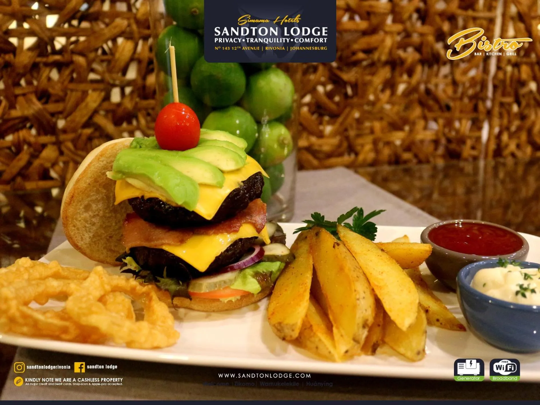 Food close-up in Sandton Lodge Rivonia