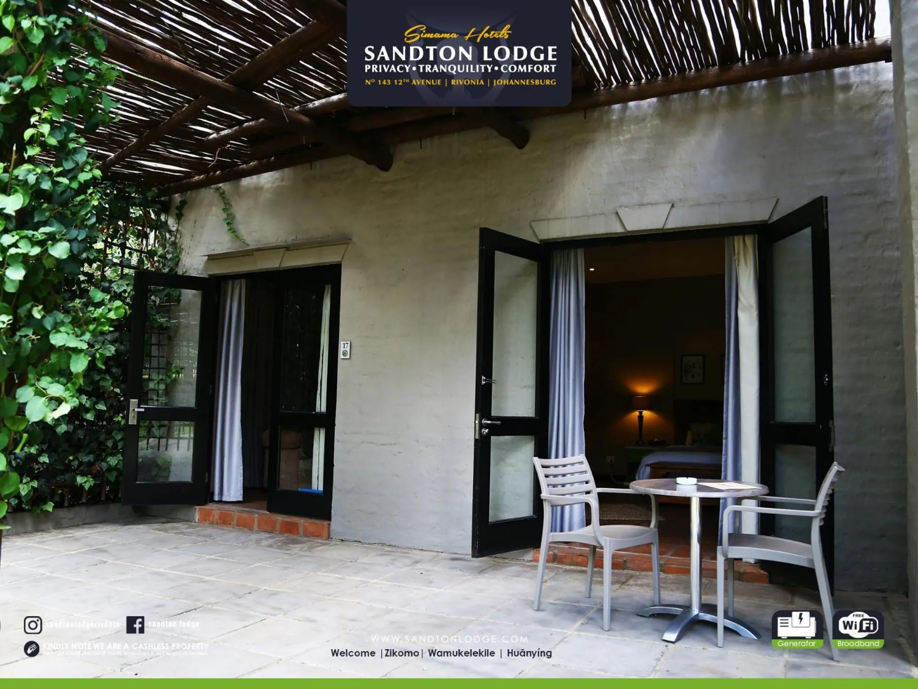 Patio in Sandton Lodge Rivonia