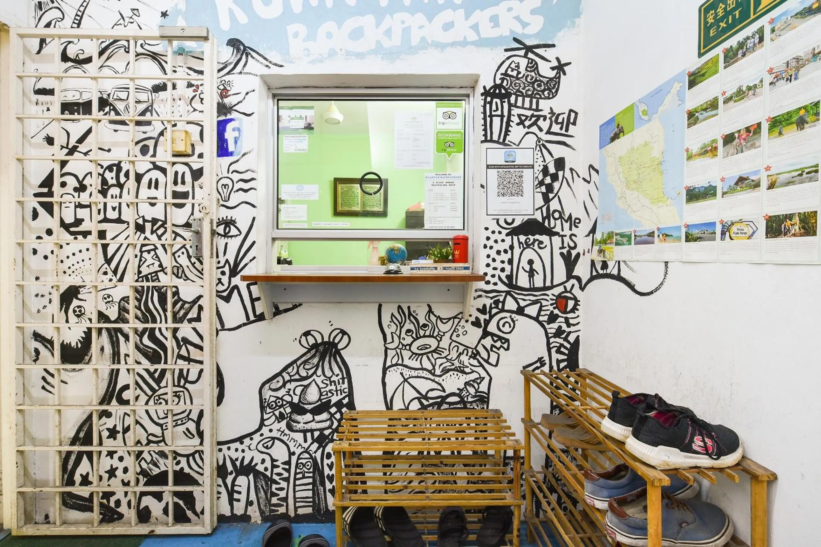 Lobby or reception in Hotel O Kuantan Backpackers