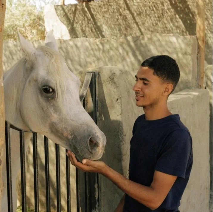 Horse-riding in Al Moudira Hotel