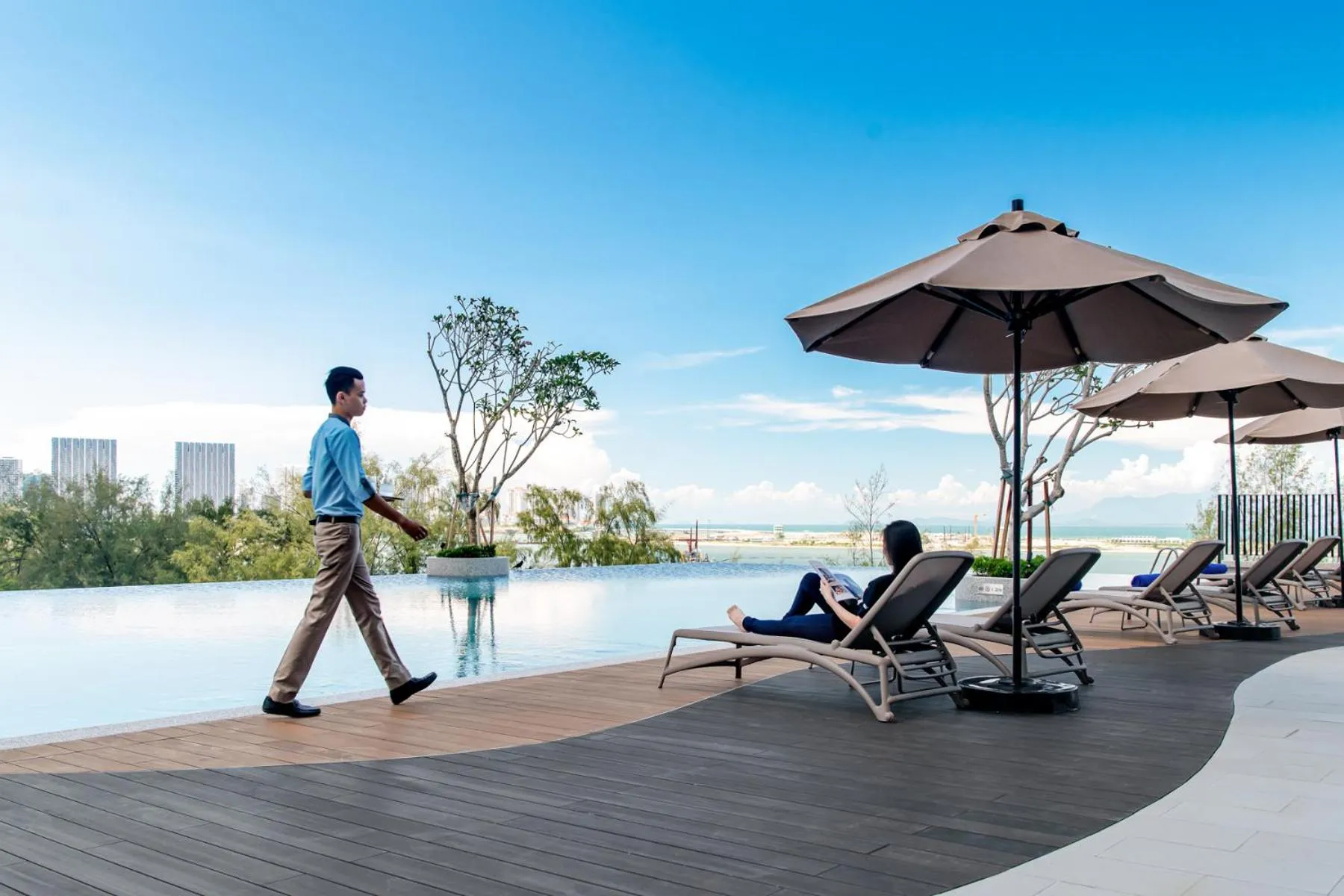 Swimming pool in Ascott Gurney Penang