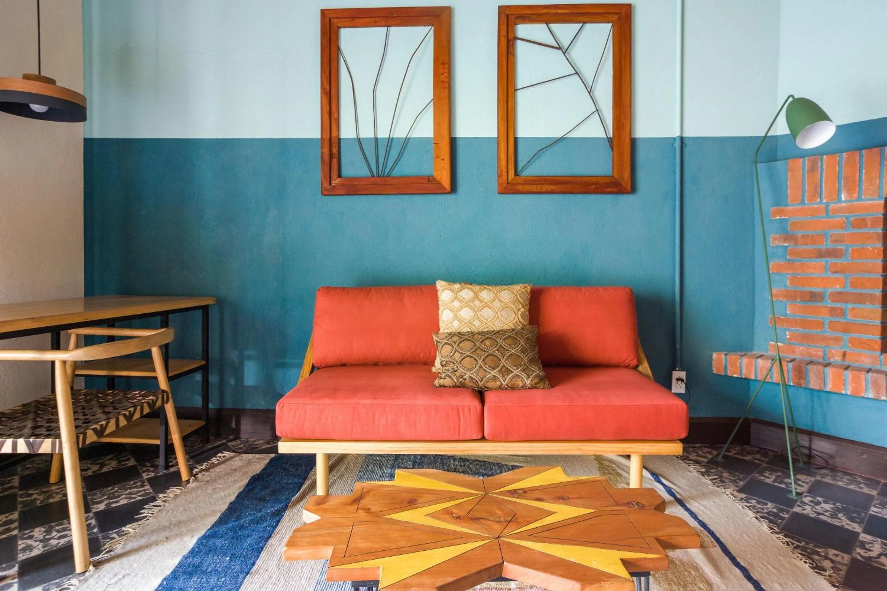 Seating area in Socialtel Atitlan