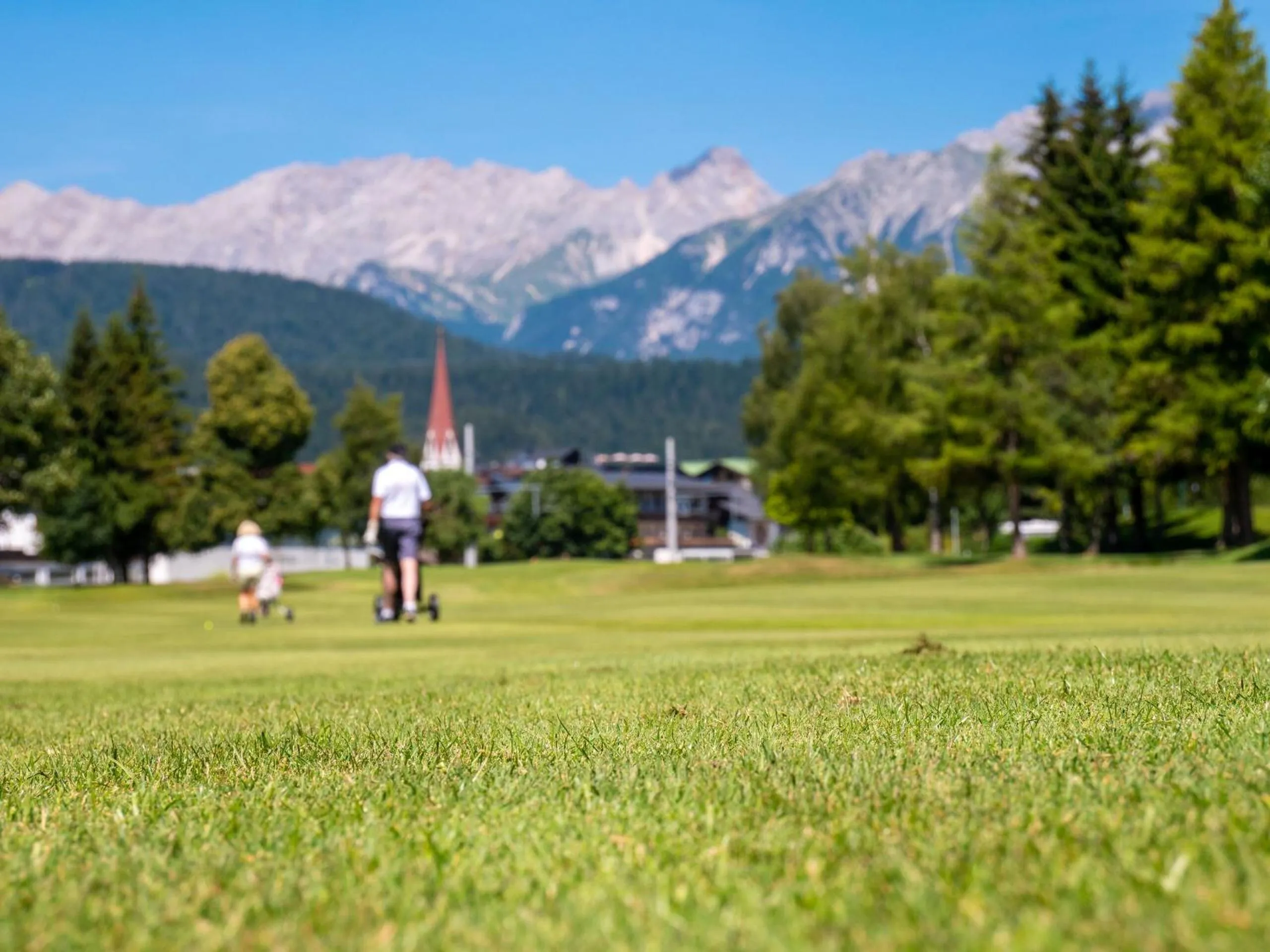 Golfcourse in Hotel Berghof