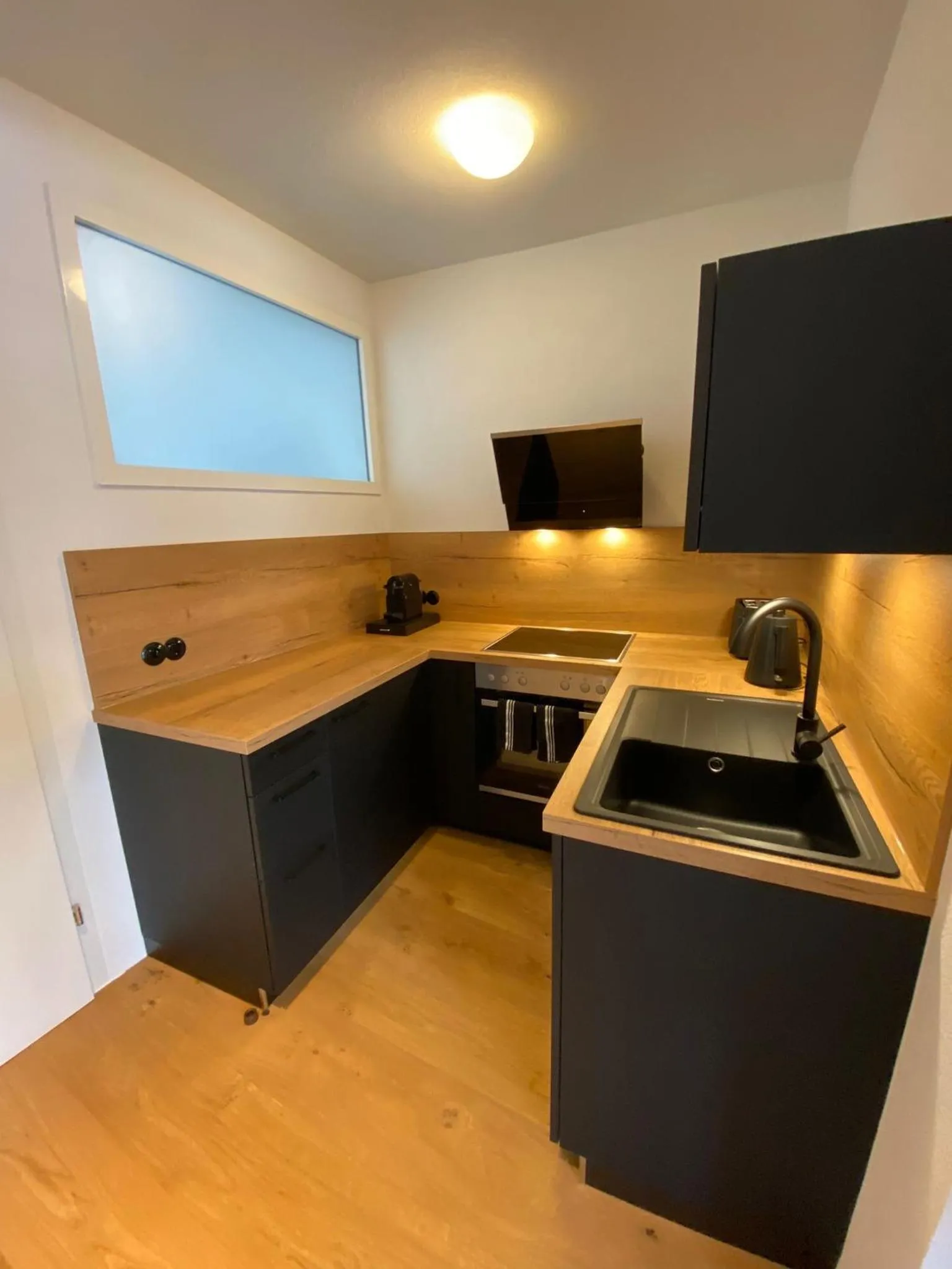 Kitchen or kitchenette in Hotel Berghof