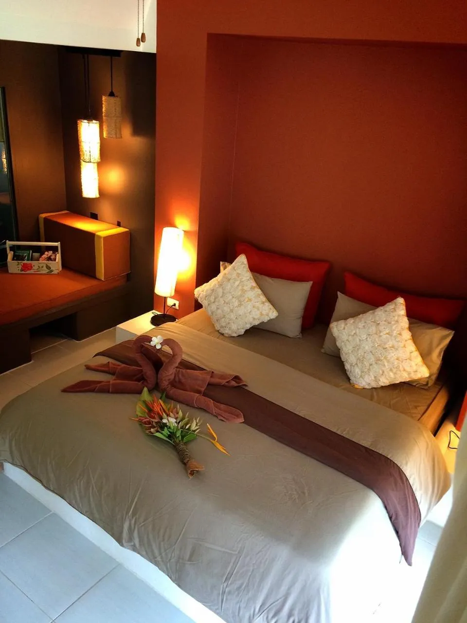 Bed in Phayam Cottage Resort