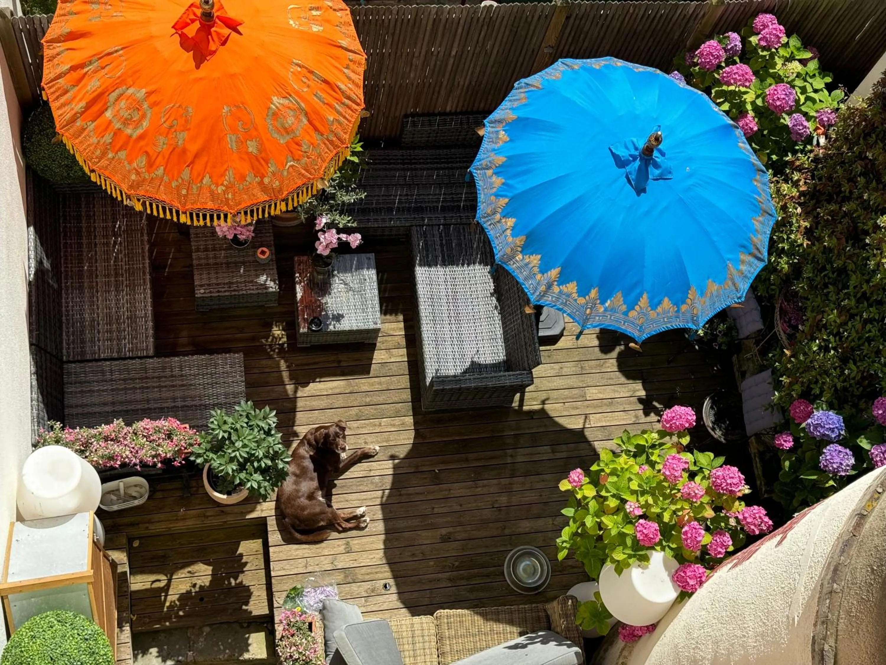 Patio in TOWNHOUSE TROUVILLE - Appart'Hotel & Studios