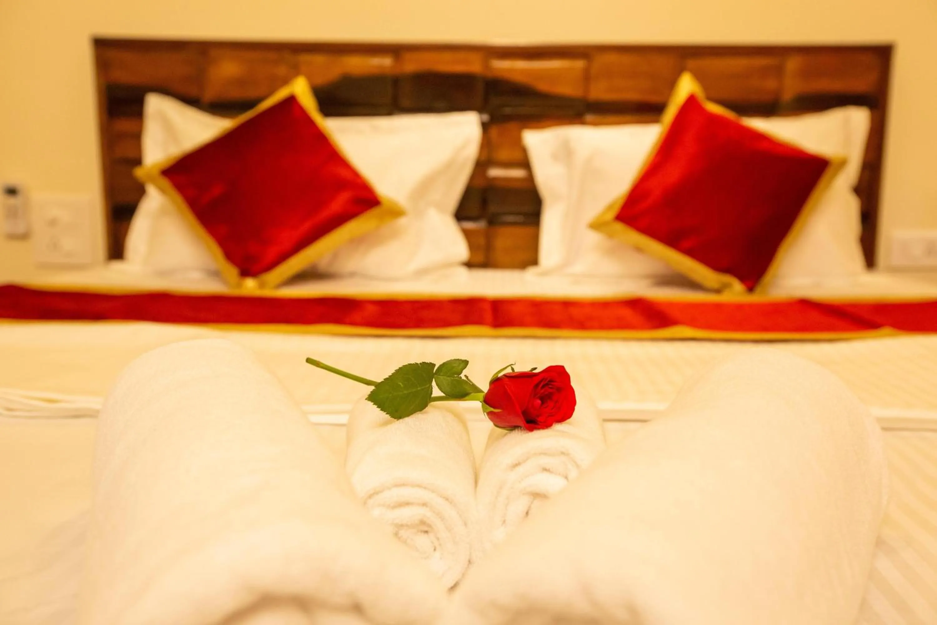 Bed in Tridiva Morjim 150 Meters to Morjim Beach