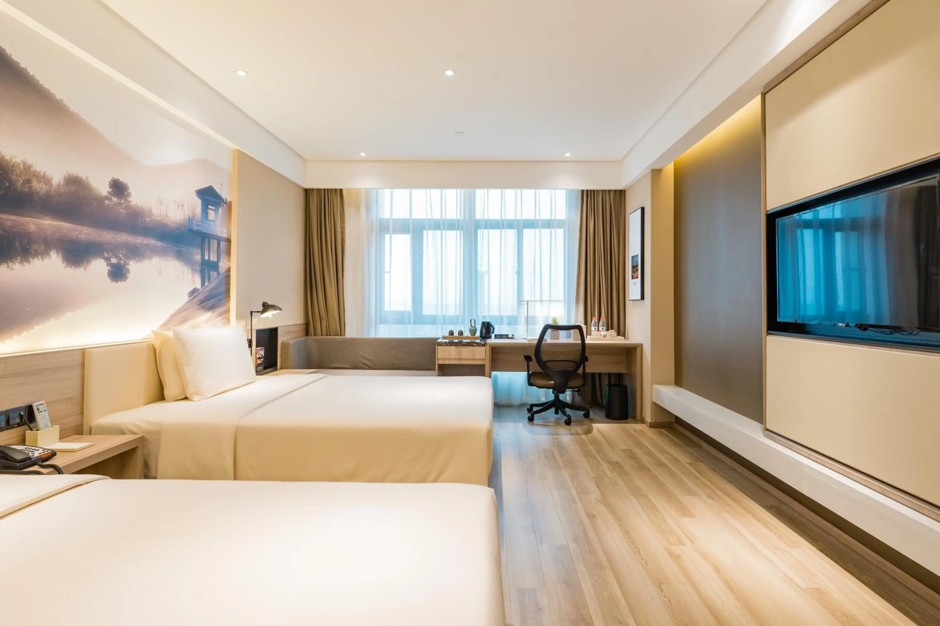Bed in Atour Hotel (Nanjing Xingang Development Area)