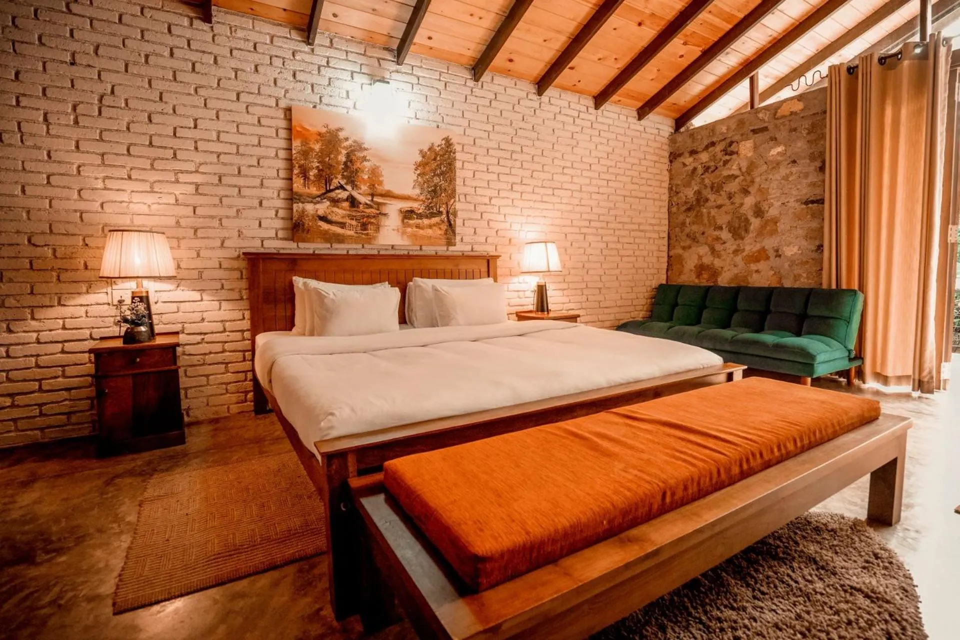 Bed in Arsulana Eco Lodge & Spa