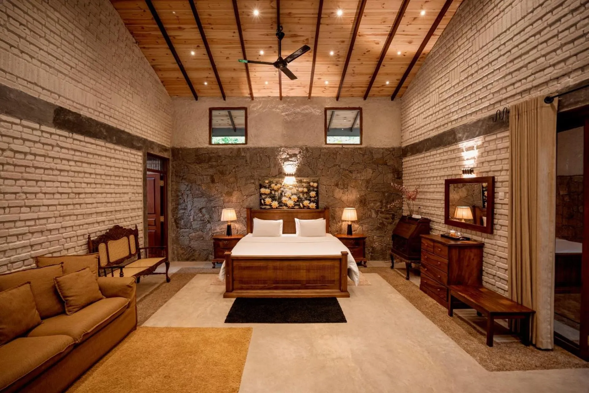 Bed in Arsulana Eco Lodge & Spa