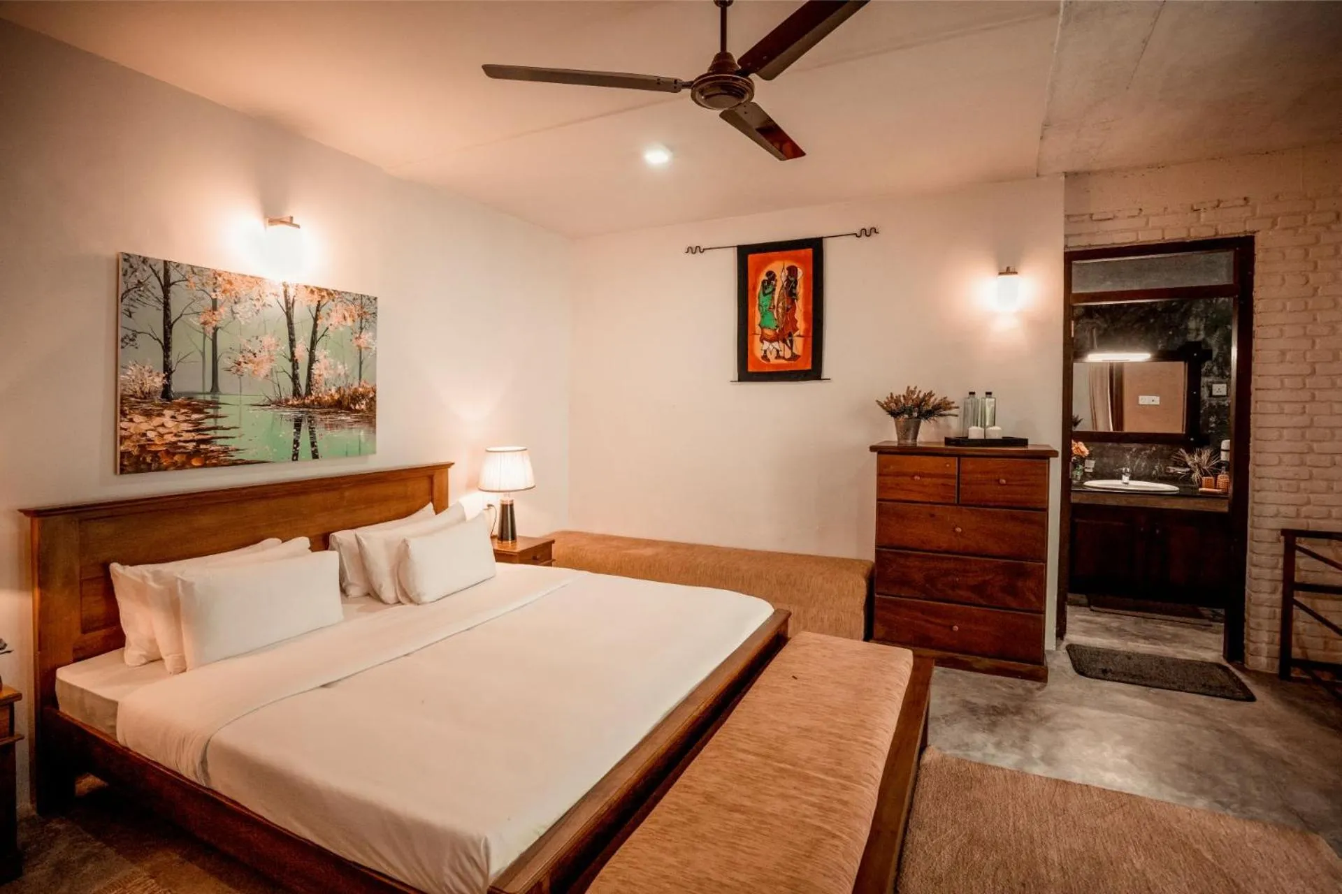 Bed in Arsulana Eco Lodge & Spa