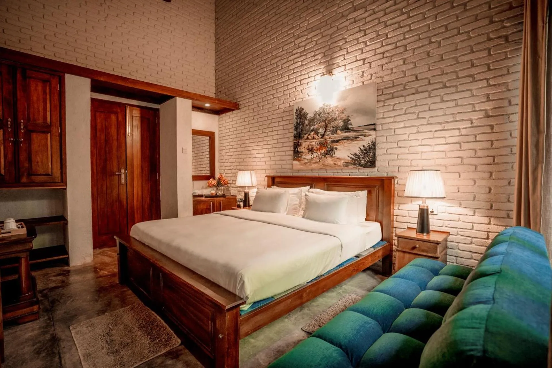 Bed in Arsulana Eco Lodge & Spa