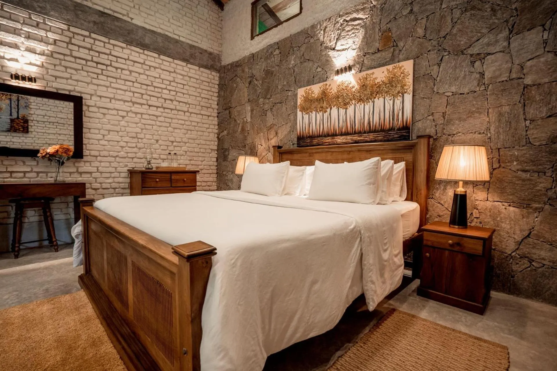 Bed in Arsulana Eco Lodge & Spa
