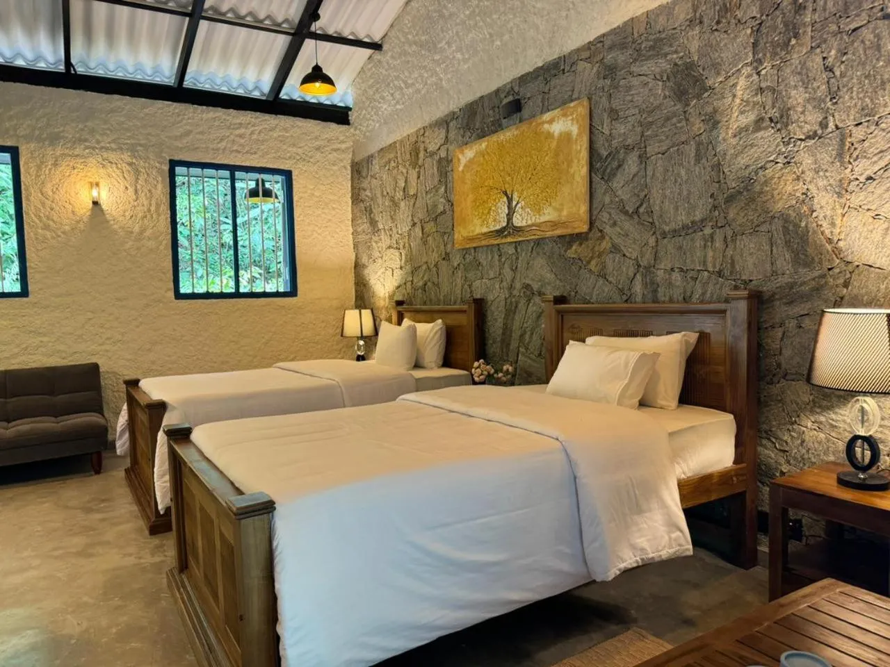 Bed in Arsulana Eco Lodge & Spa