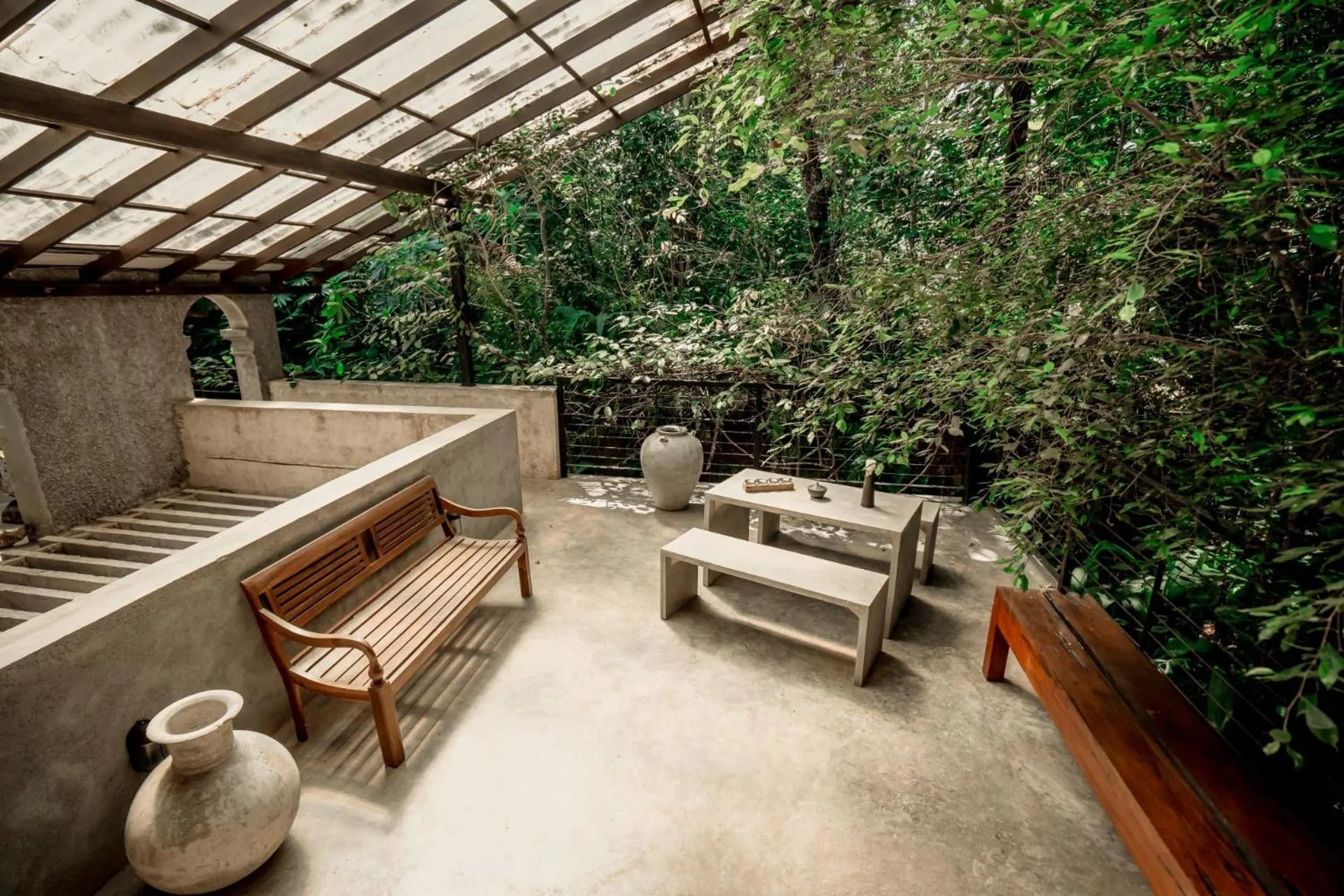 Patio in Arsulana Eco Lodge & Spa