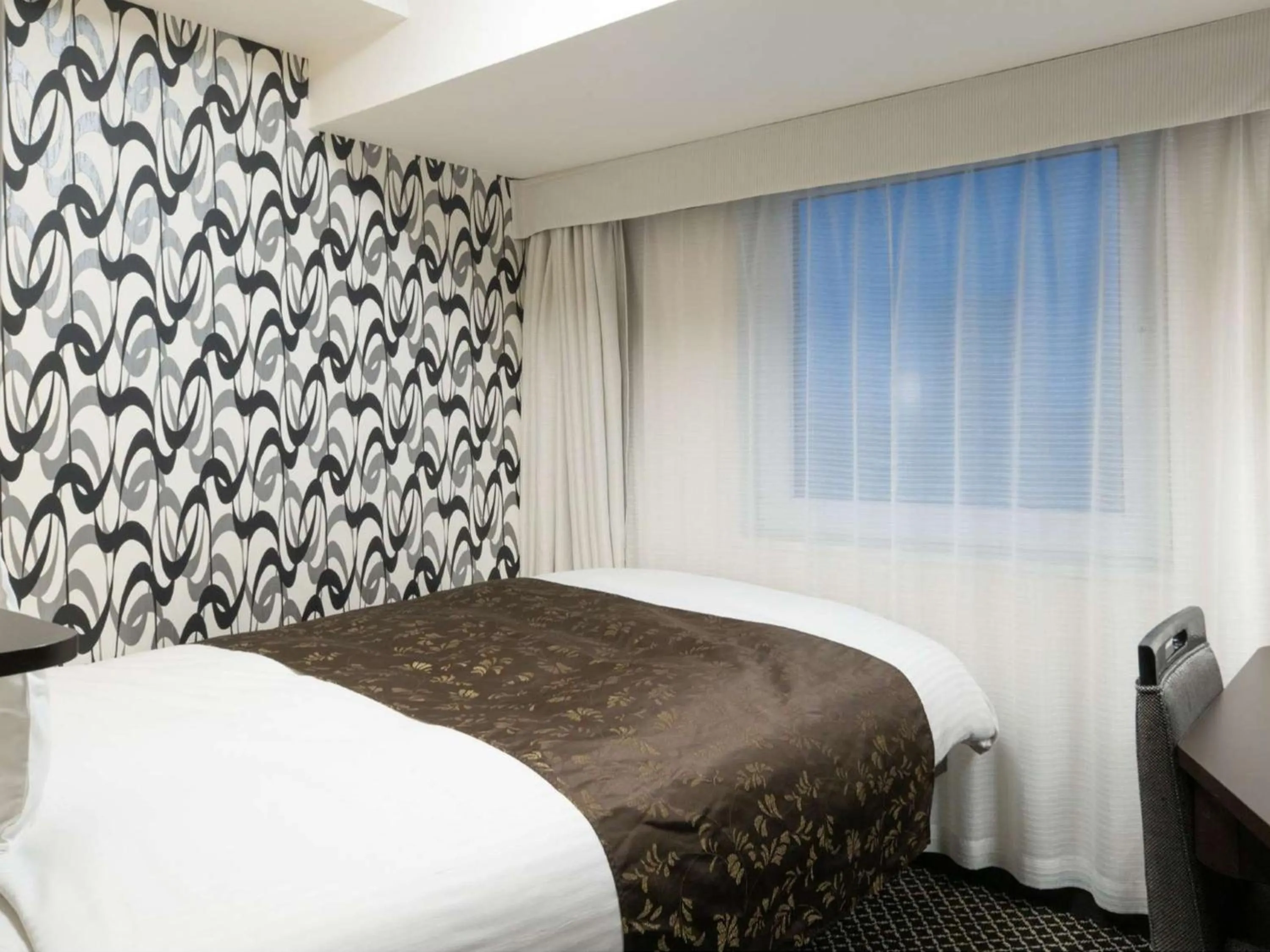 Photo of the whole room, Bed in APA Hotel Ueno Inaricho Ekikita