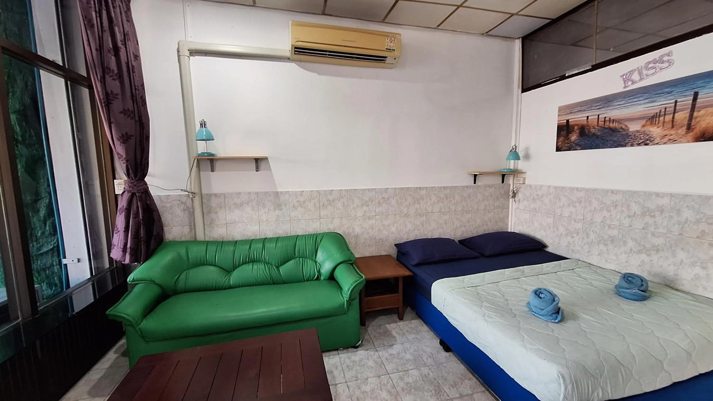 Bedroom, Bed in Runa Group House Samed