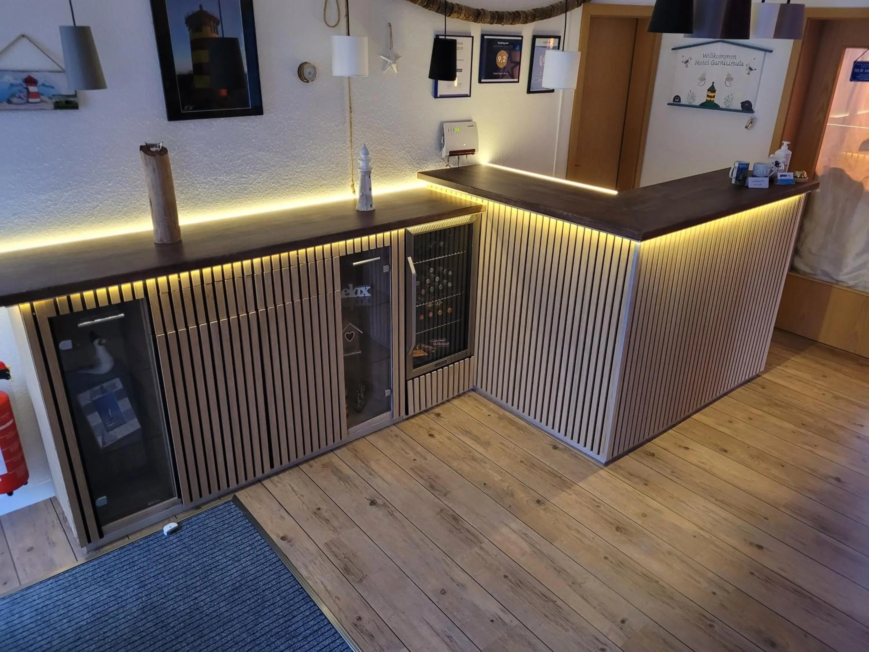 Lobby or reception in Naturwert Hotel Garni Ursula