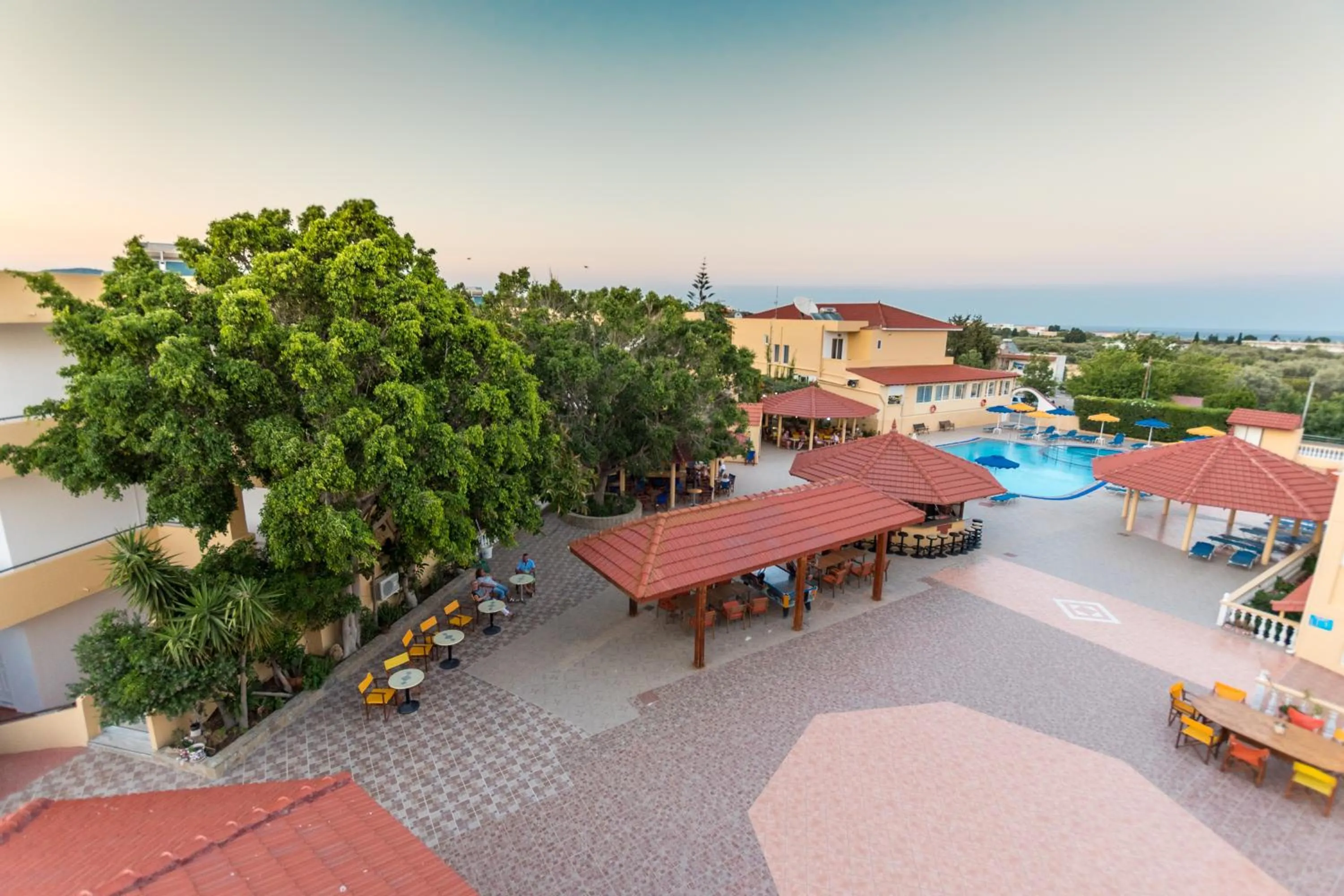 Pool view in Fantasy Hotel