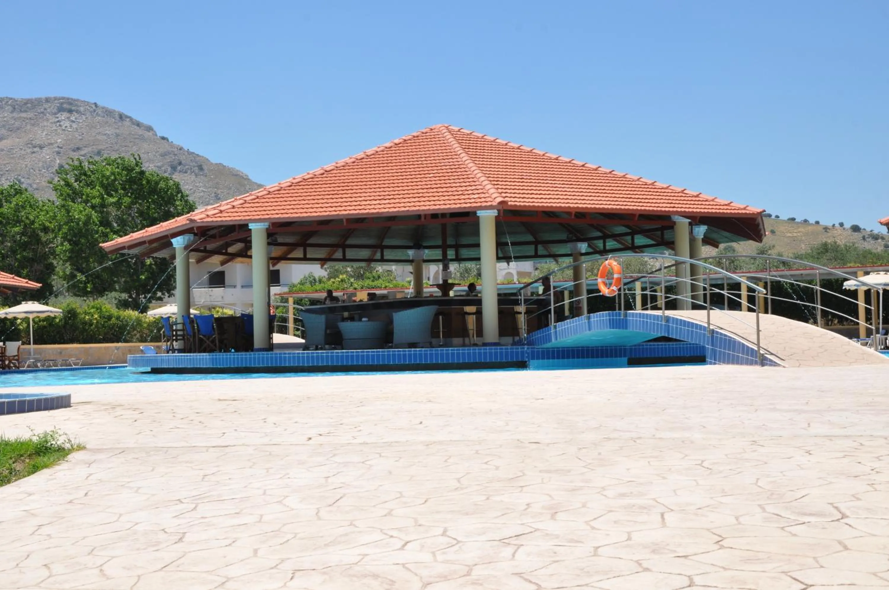 Patio in Fantasy Hotel