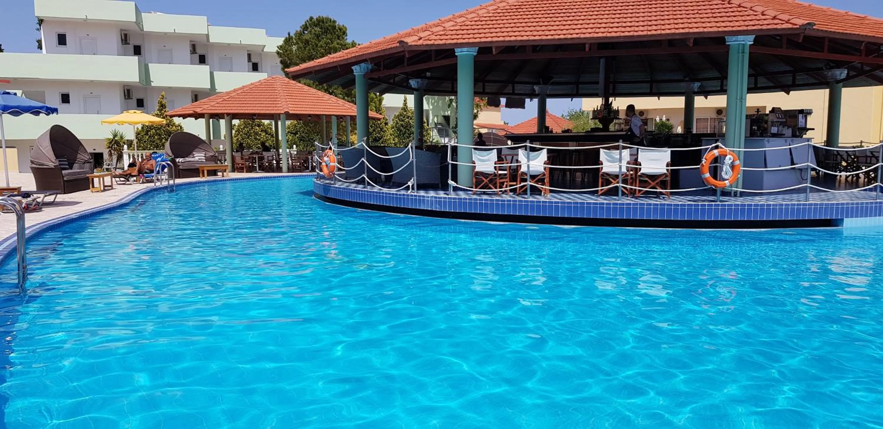 Pool view in Fantasy Hotel