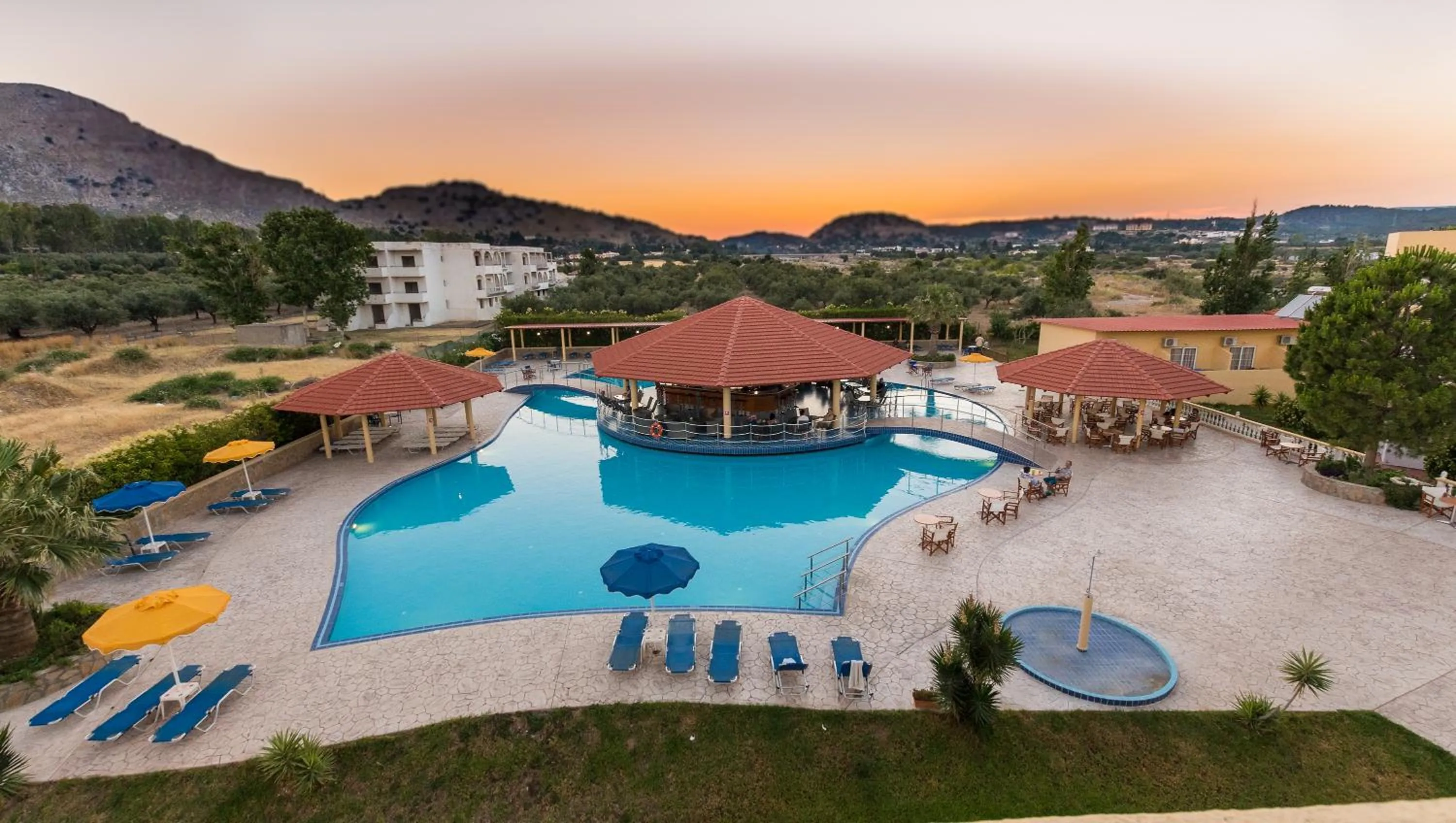 Pool view in Fantasy Hotel
