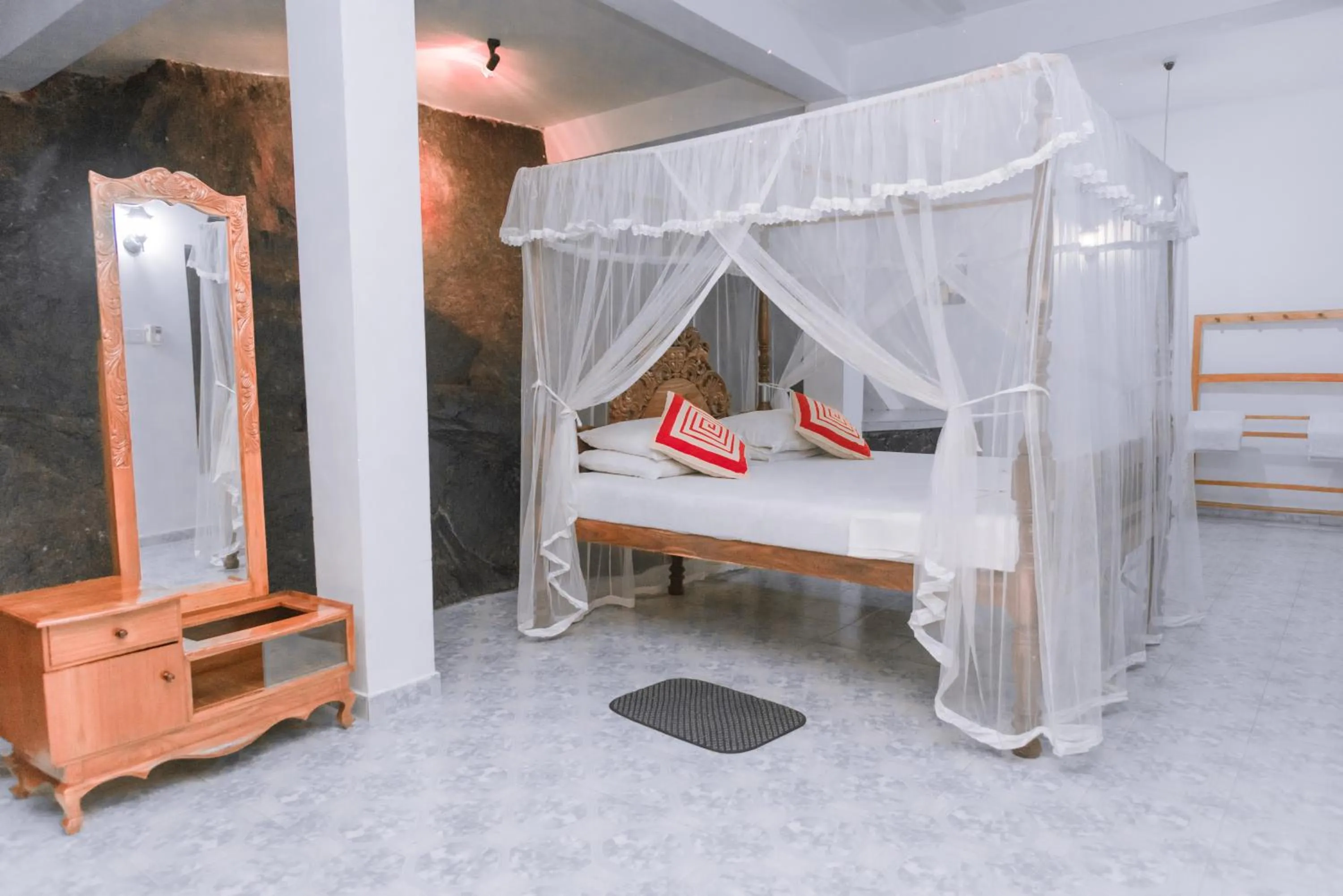 Bedroom, Bed in Rock House