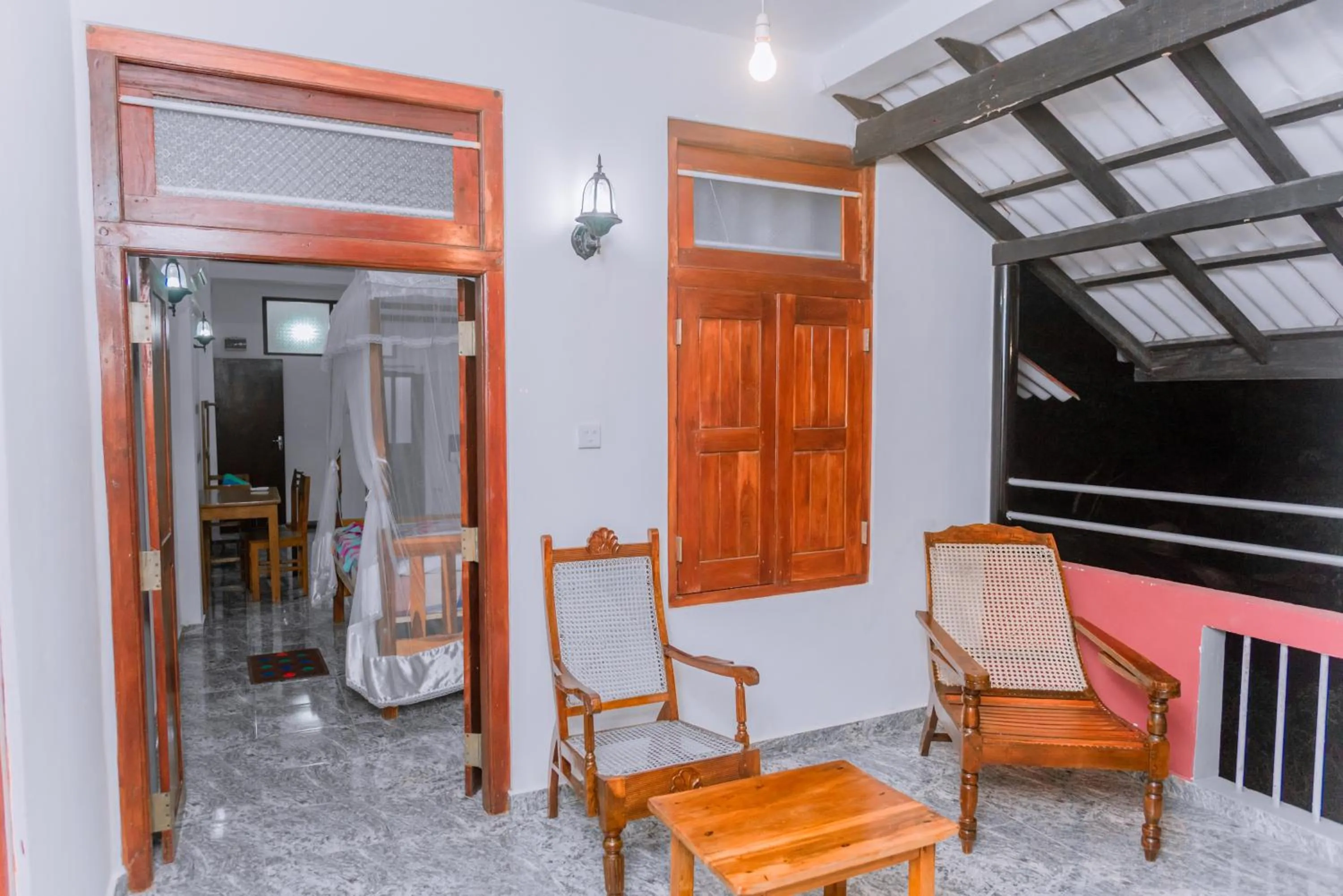 Seating area in Rock House