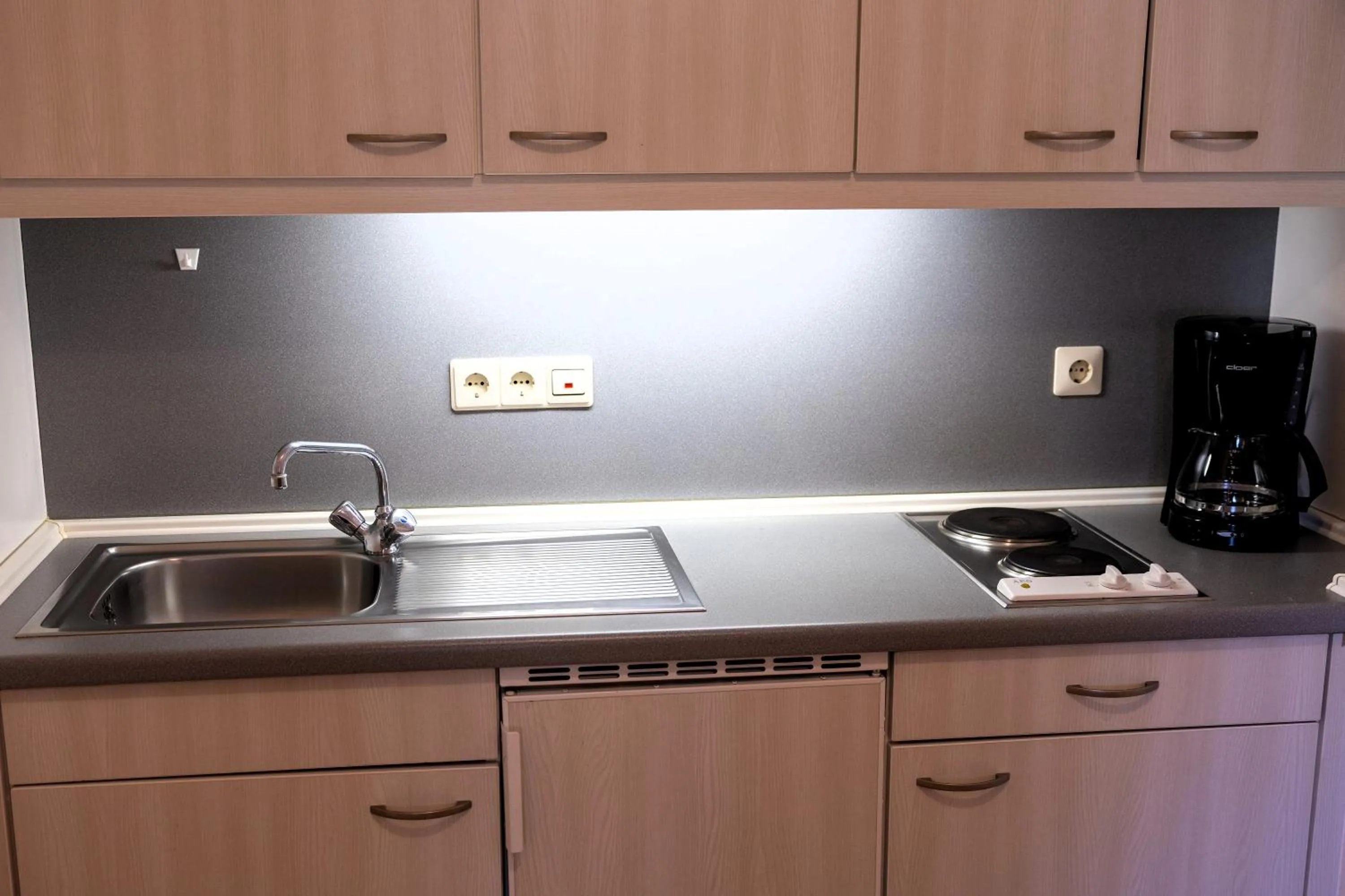 Kitchen or kitchenette in Hotel Sonnenhof