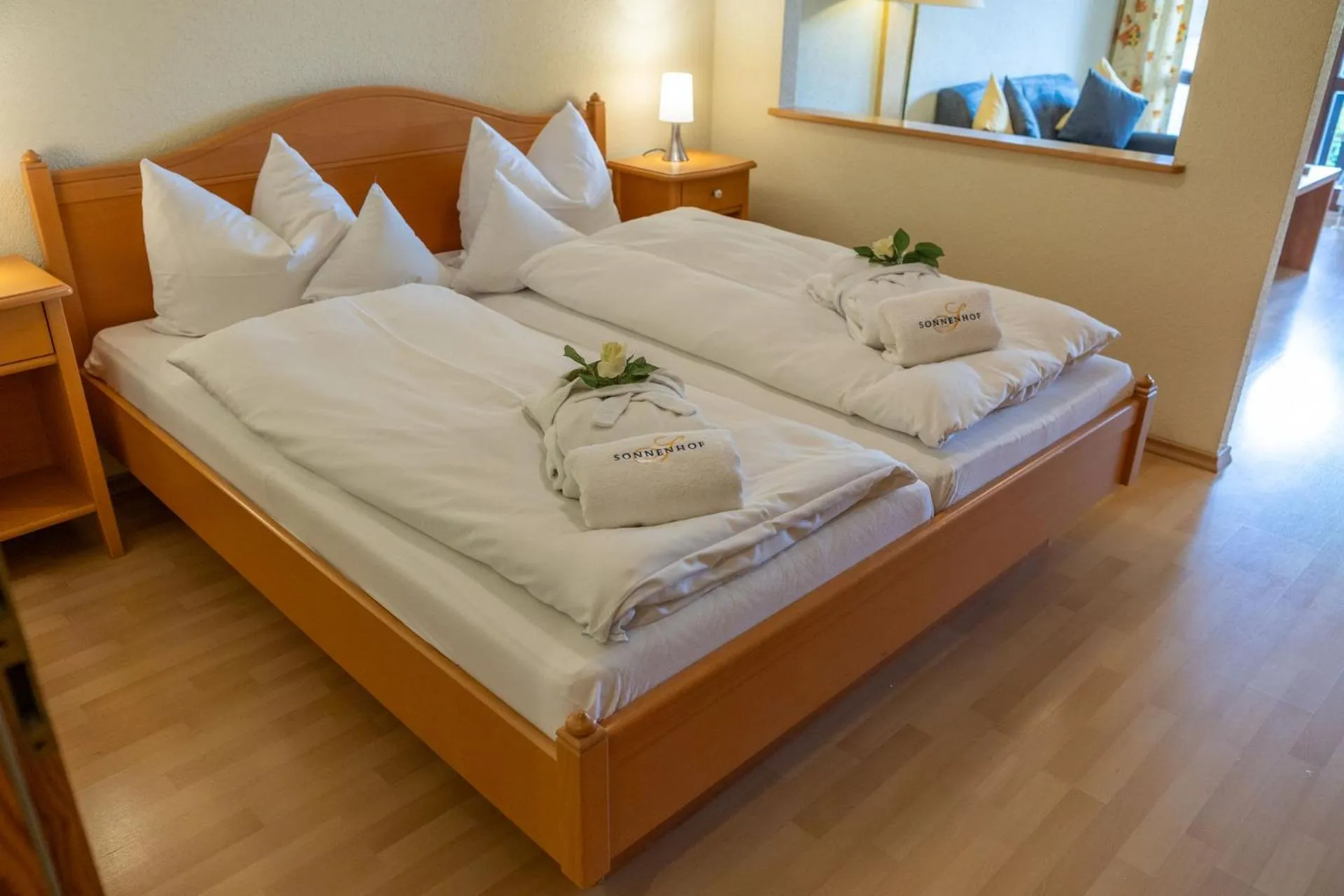 Bed in Hotel Sonnenhof