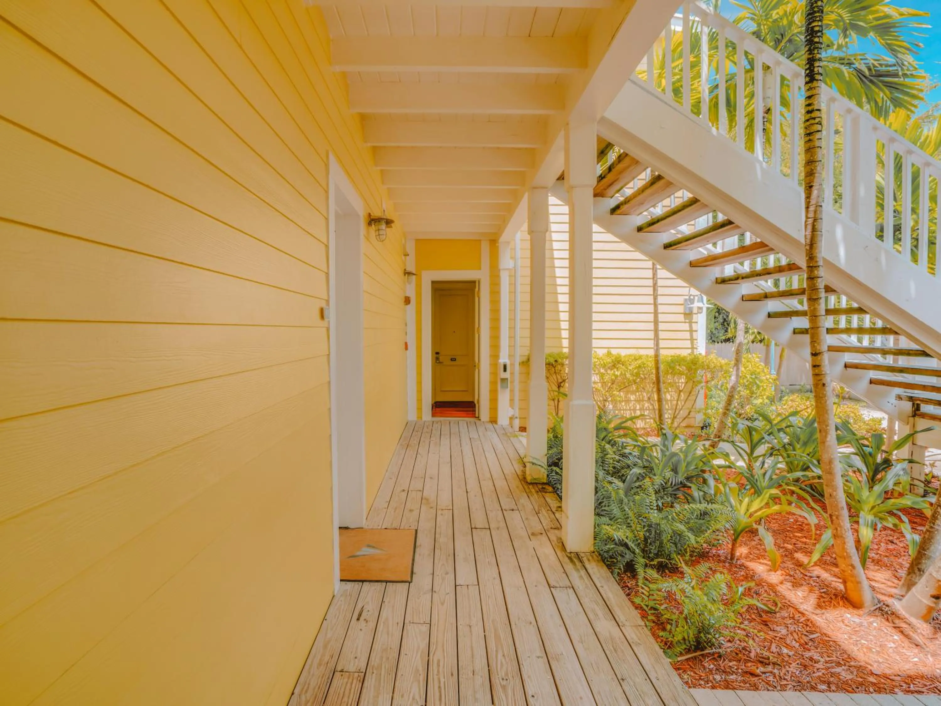 Garden view in Valentines Resort & Marina